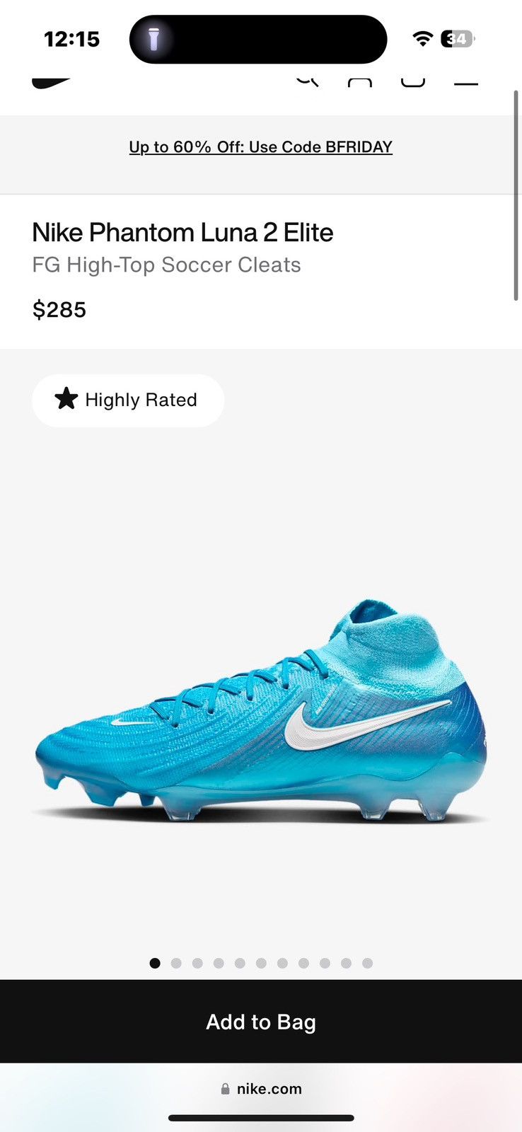 Nike Nike Phantom Luna 2 Elite FG Size US 10 / EU 43 - 6 Thumbnail
