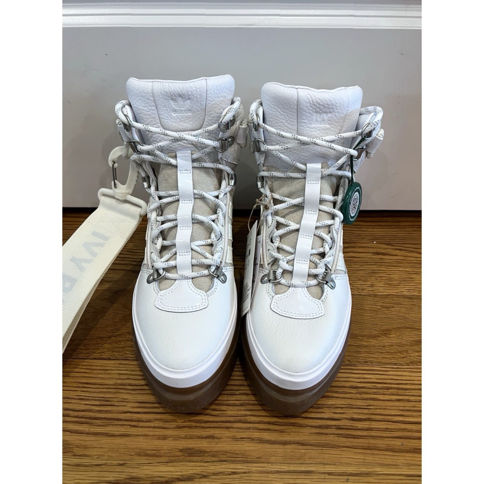 Adidas VINTAGE adidas Super Sleek Boot Beyoncé White High Top Athletic Sneakers Size 7 Women / Size 5 Men Size M / US 6-8 / IT 42-44 - 3 Thumbnail
