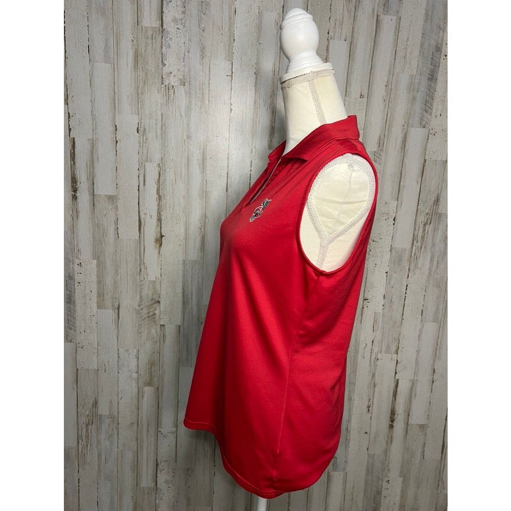 Antigua Antigua Women's Med Wisconsin Badgers Sleeveless Polo Shirt Size M / US 6-8 / IT 42-44 - 7 Thumbnail