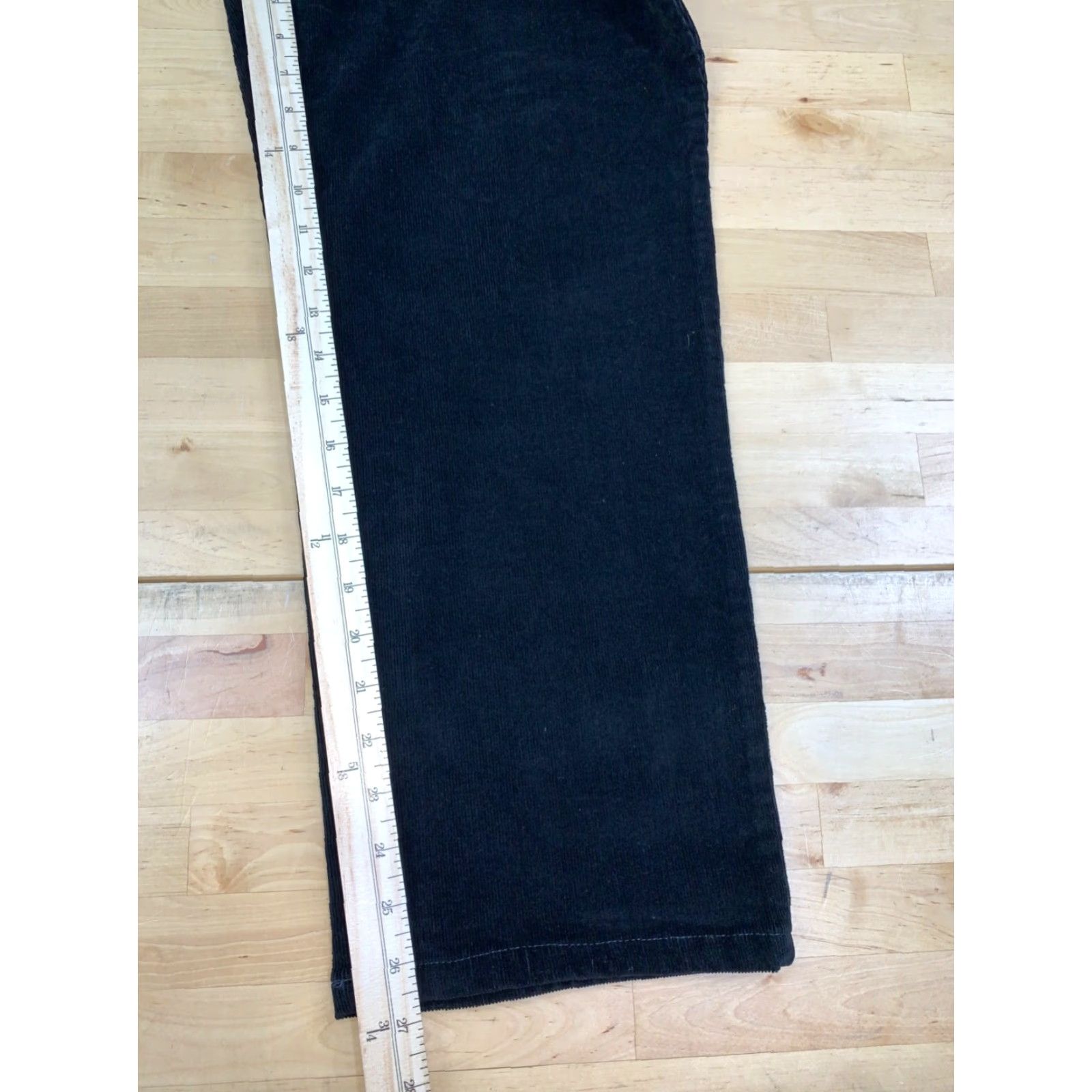 Gloria Vanderbilt Gloria Vanderbilt Pants Womens 14 Black Corduroy Chino Straight 10441 Casual Size 36" / US 14 / IT 50 - 6 Thumbnail