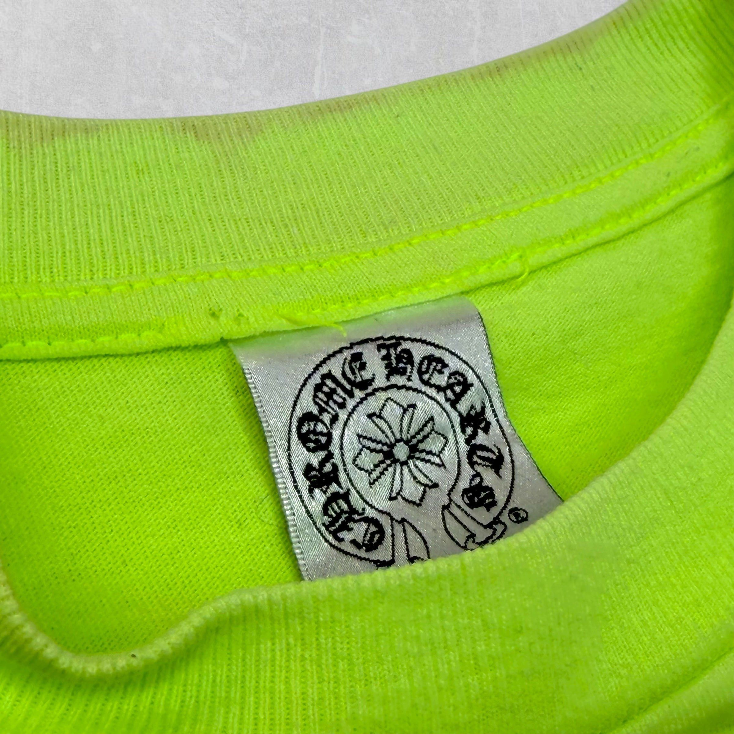 Chrome Hearts Vintage Chrome Hearts LA Scroll Logo Neon Tee S Size US S / EU 44-46 / 1 - 5 Thumbnail