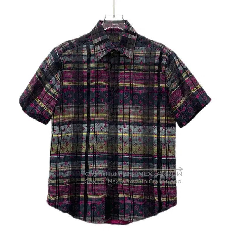 Louis Vuitton Colorblock Cotton Short Sleeve Shirt .