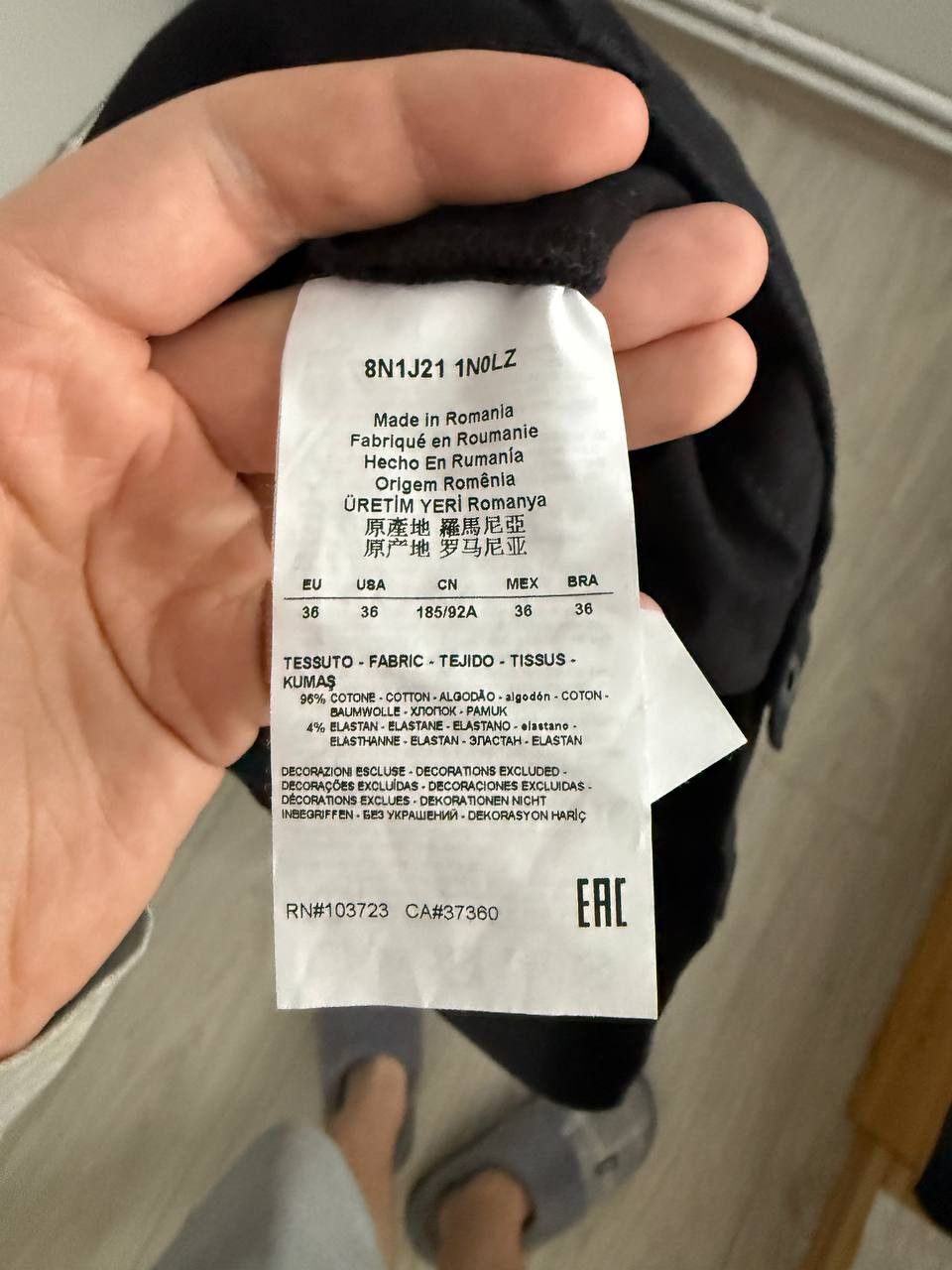 Armani Armani jeans black cotton jeans Size US 34 / EU 50 - 6 Thumbnail