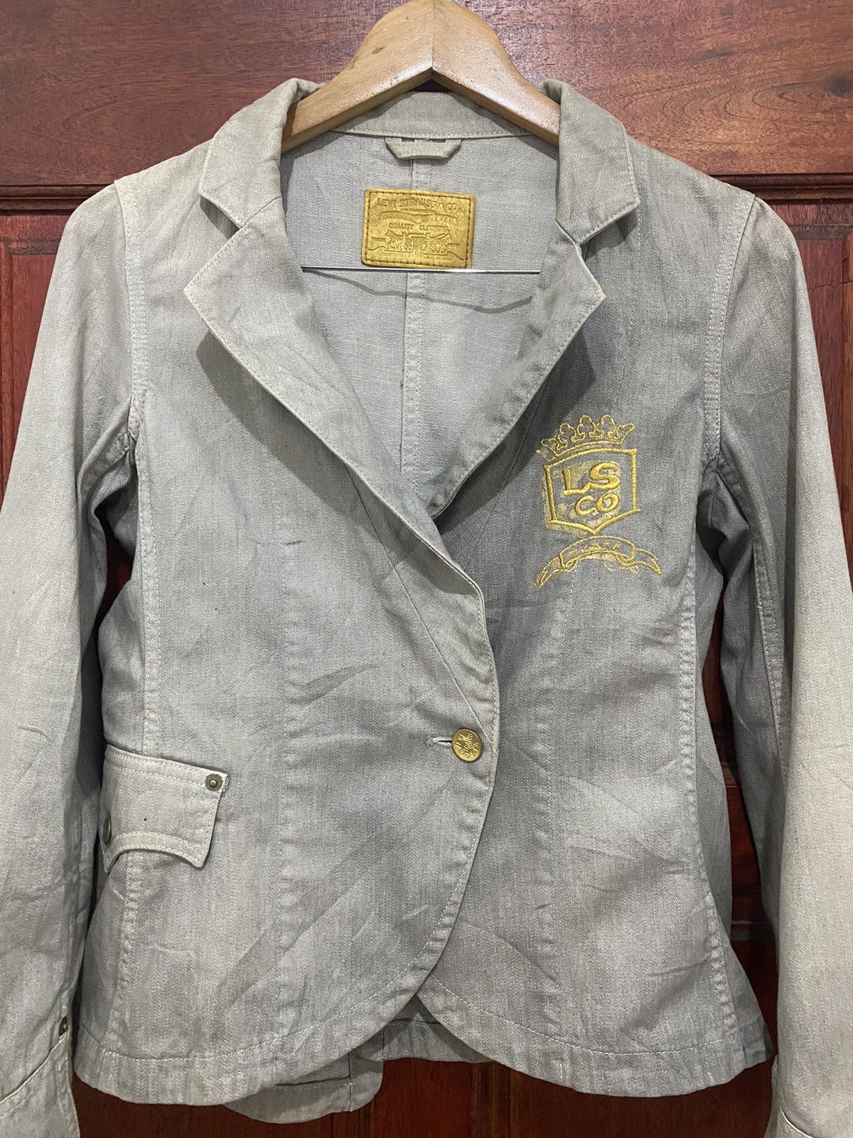 Levi's × Levi's Made & Crafted × Vintage Levi’s Denim Cropped Jacket Made Japan Size M / US 6-8 / IT 42-44 - 3 Thumbnail
