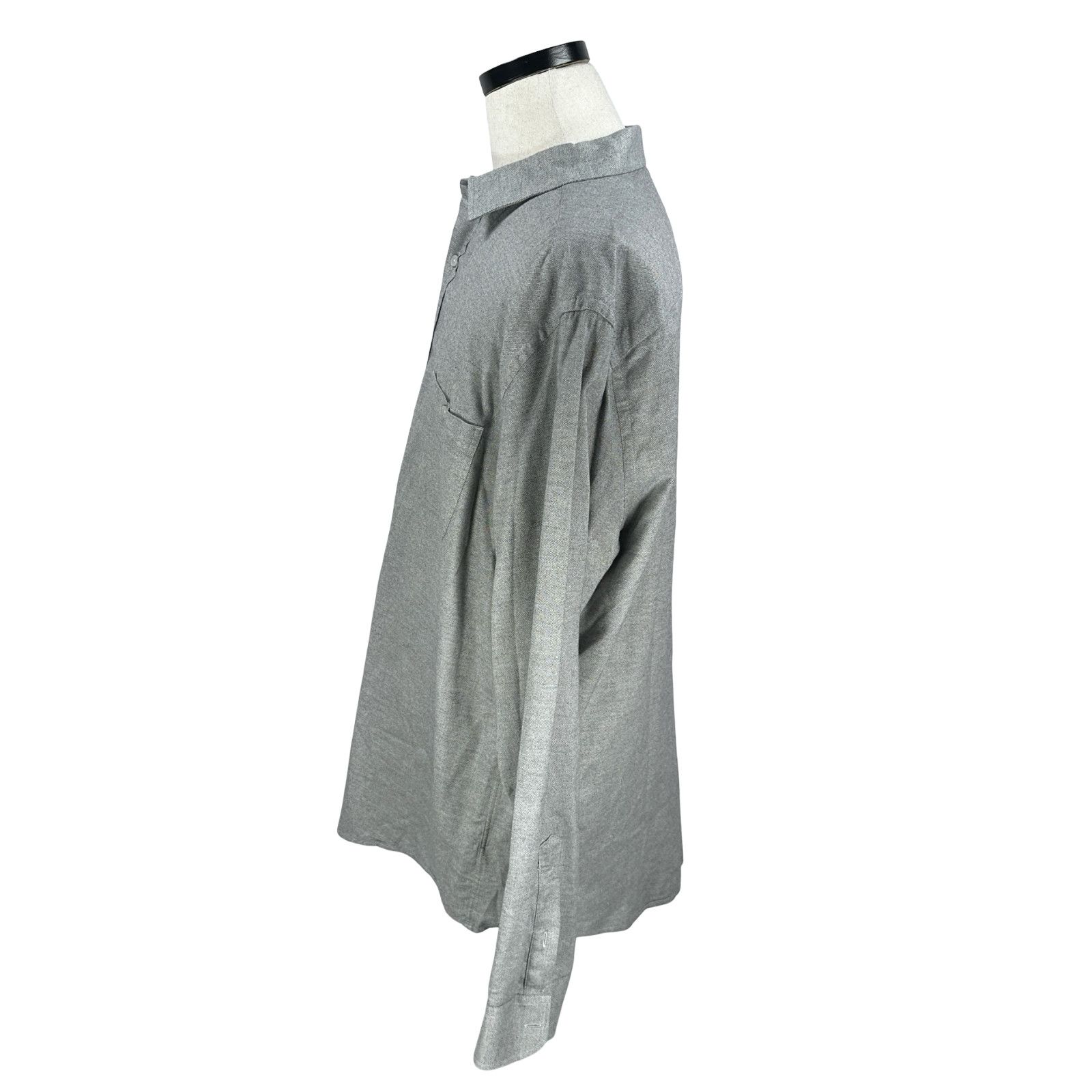 UNTUCKit Untuckit Flannel Shirt Mens 2XLT 2XL XXL Tall Gray Cotton Size US XXL / EU 58 / 5 - 4 Thumbnail