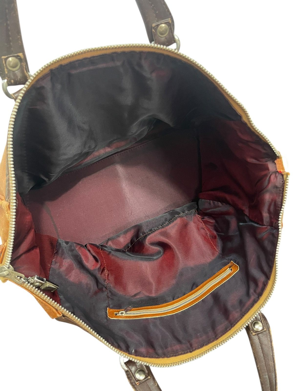 Genuine Leather Full Leather Patina Unknown Japan Duffle Travel Bag 2🟩1 Size ONE SIZE - 19 Thumbnail