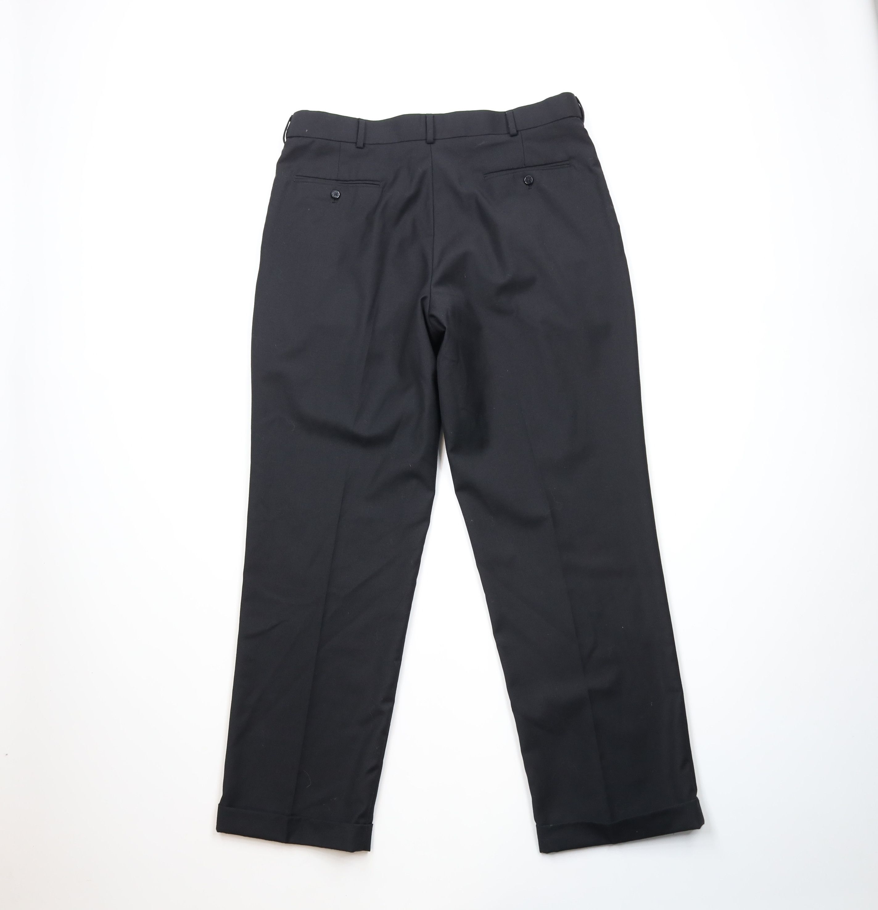 Vintage Vintage 90s Streetwear Wool Blend Pleated Wide Chino Pants Size US 38 / EU 54 - 7 Thumbnail