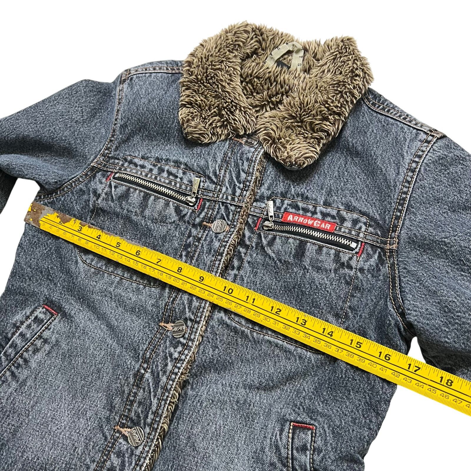 Vintage Vintage ArrowCar Sherpa Lined Denim Jacket Women’s Small Y2K Size S / US 4 / IT 40 - 7 Thumbnail