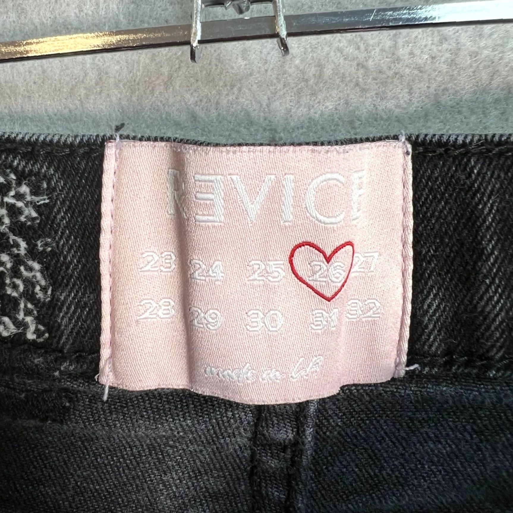 Vintage Revici Jeans Black Skinny High-Waisted Denim Size 26 Hem Design Womens Size 26" / US 2 / IT 38 - 3 Thumbnail