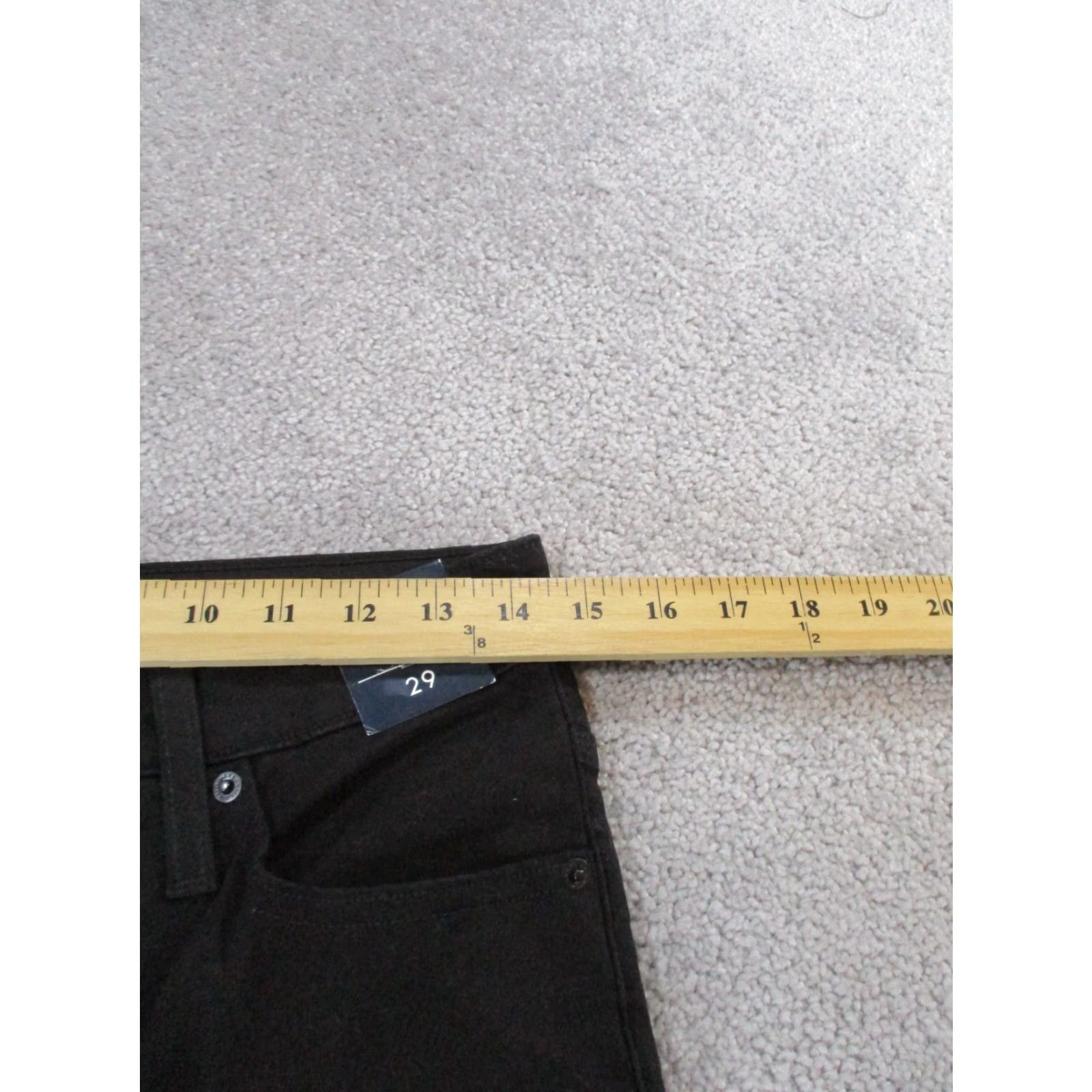 J.Crew VINTAGE J.CREW Mercantile Jeans Womens 29 Curvy Skinny Black Denim NEW Size 29" - 7 Thumbnail