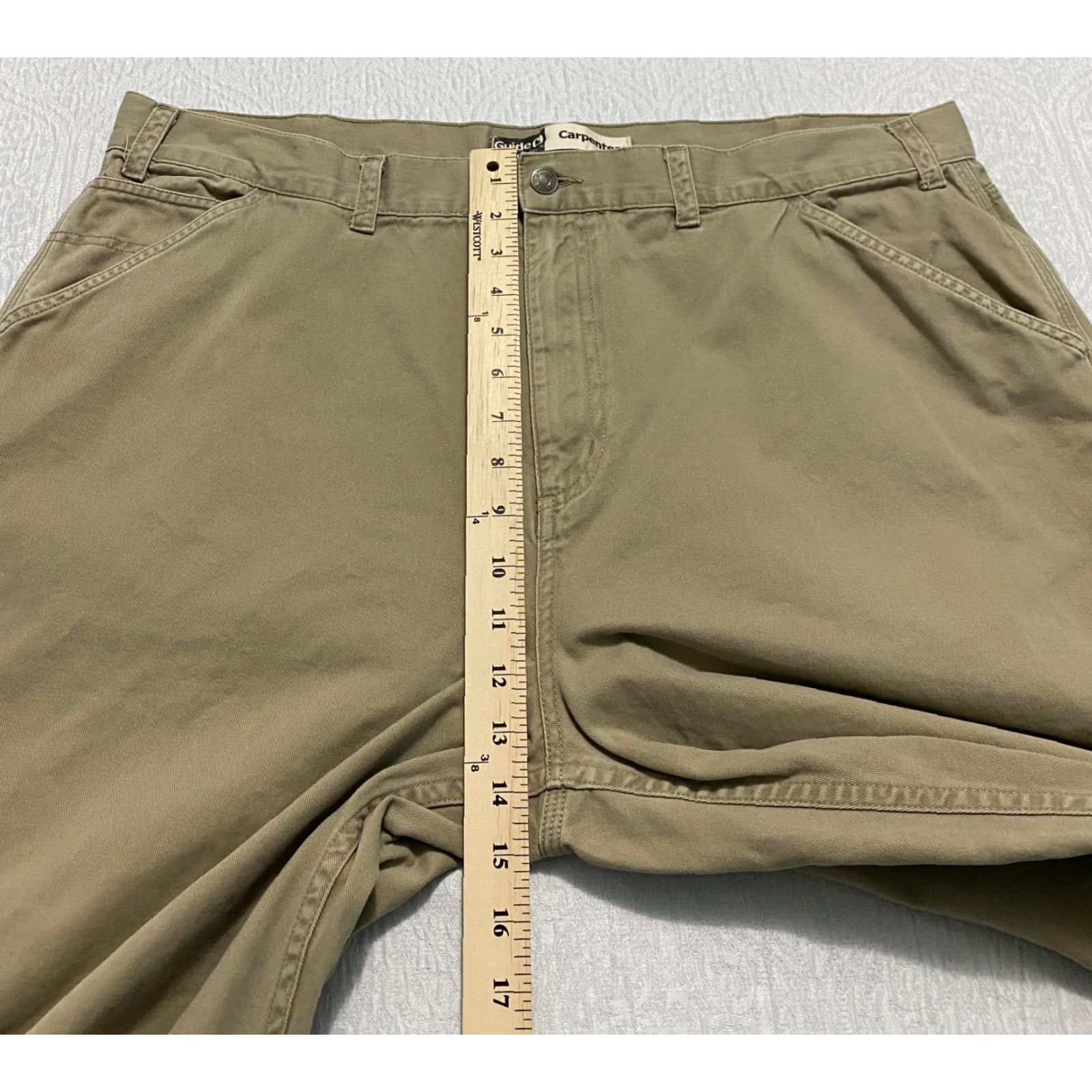 Vintage VINTAGE Guide Series Carpenter Pants Mens 42×30 Beige Straight Baggy Y2K Size US 42 / EU 58 - 6 Thumbnail