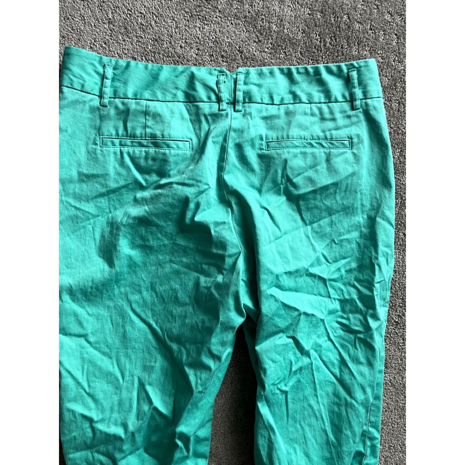 Vintage Metaphor Women Capri Pants 8 Green Slim Cotton Spandex Missy For Size 30" / US 8 / IT 44 - 4 Thumbnail