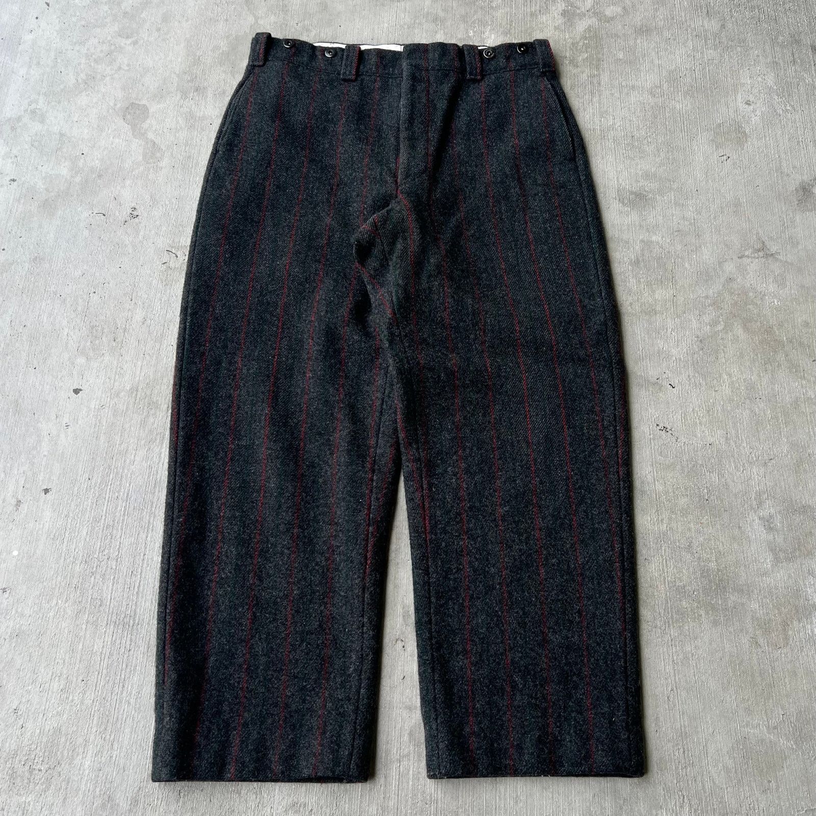 L.L. Bean Vintage LL Bean wool trouser striped pants Size US 35 - 1 Thumbnail