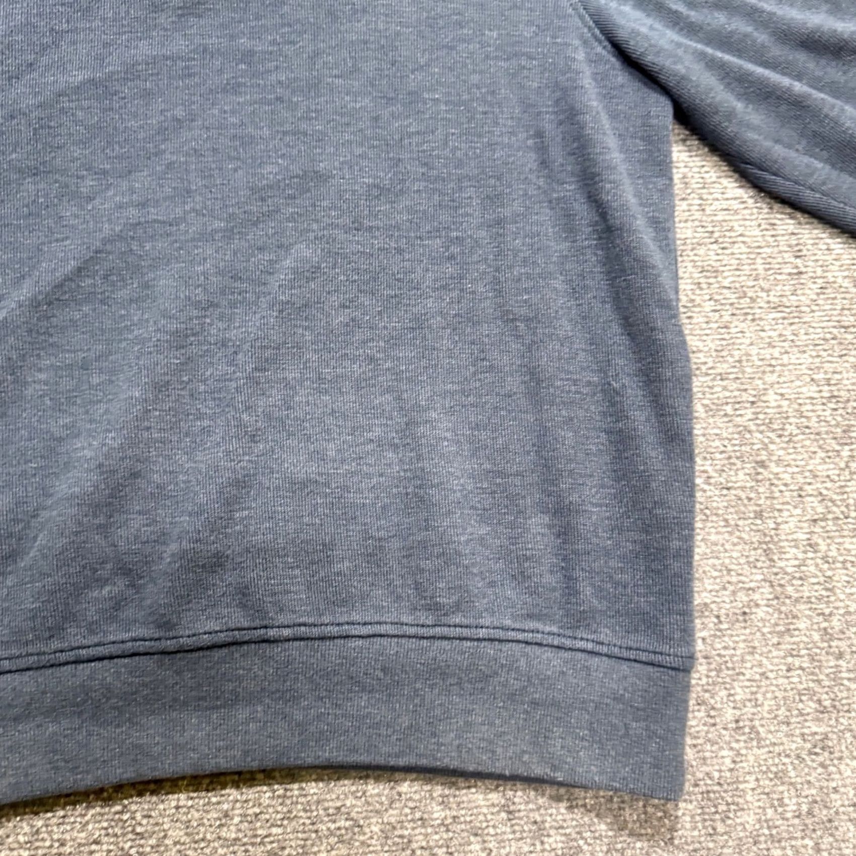 Van Heusen Van Heusen Sweatshirt Pullover M Men Blue Cotton Blend Quarter Zip Distressed/Pre-owned Size US M / EU 48-50 / 2 - 7 Thumbnail
