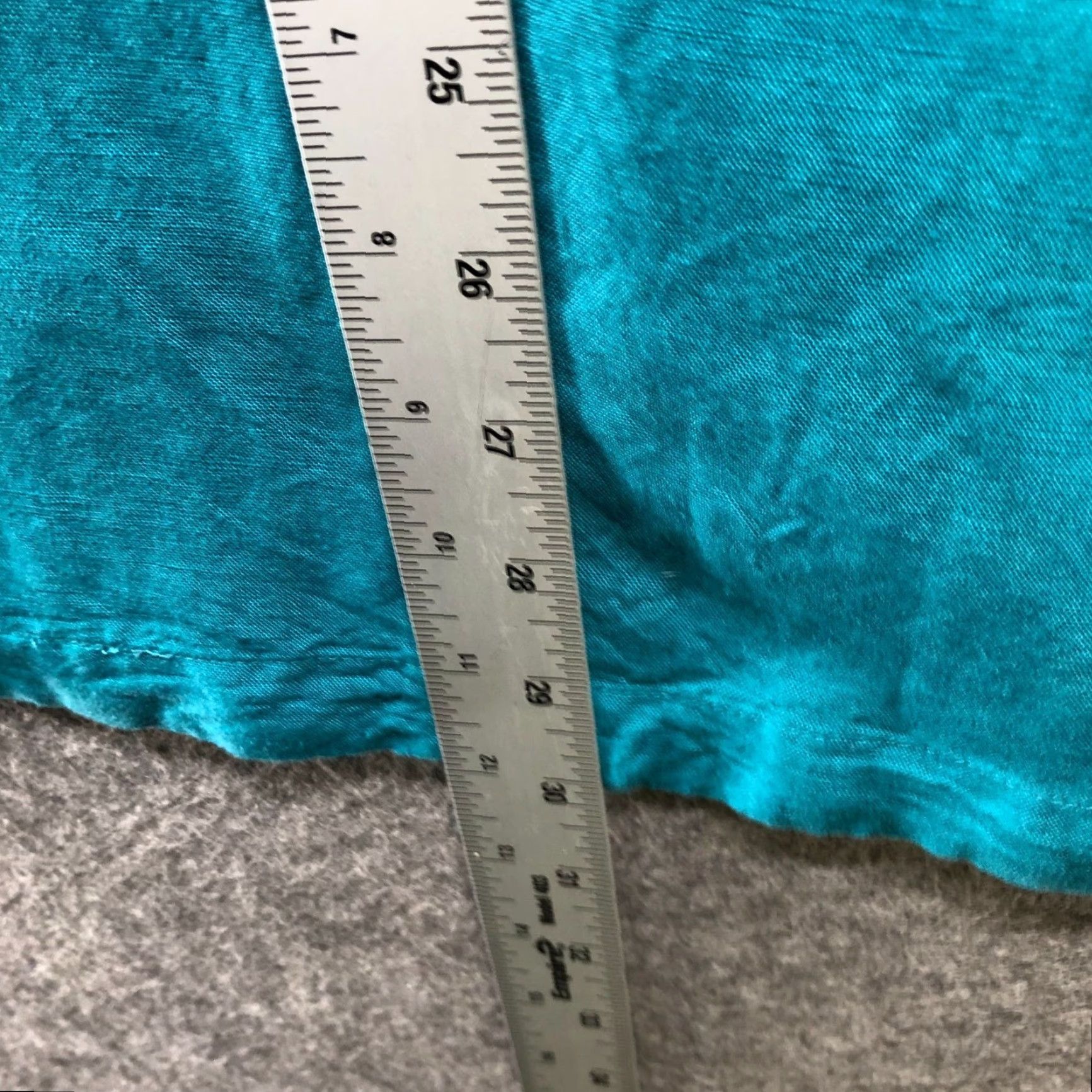 Soft Surroundings Soft Surroundings Blouse Shirt Womens M Blue Teal Linen Blend Pintuck 3/4 Sleeve Tunic Shirt Blouse Beach Bohemian Spring Summer Womens Size M / US 6-8 / IT 42-44 - 8 Thumbnail