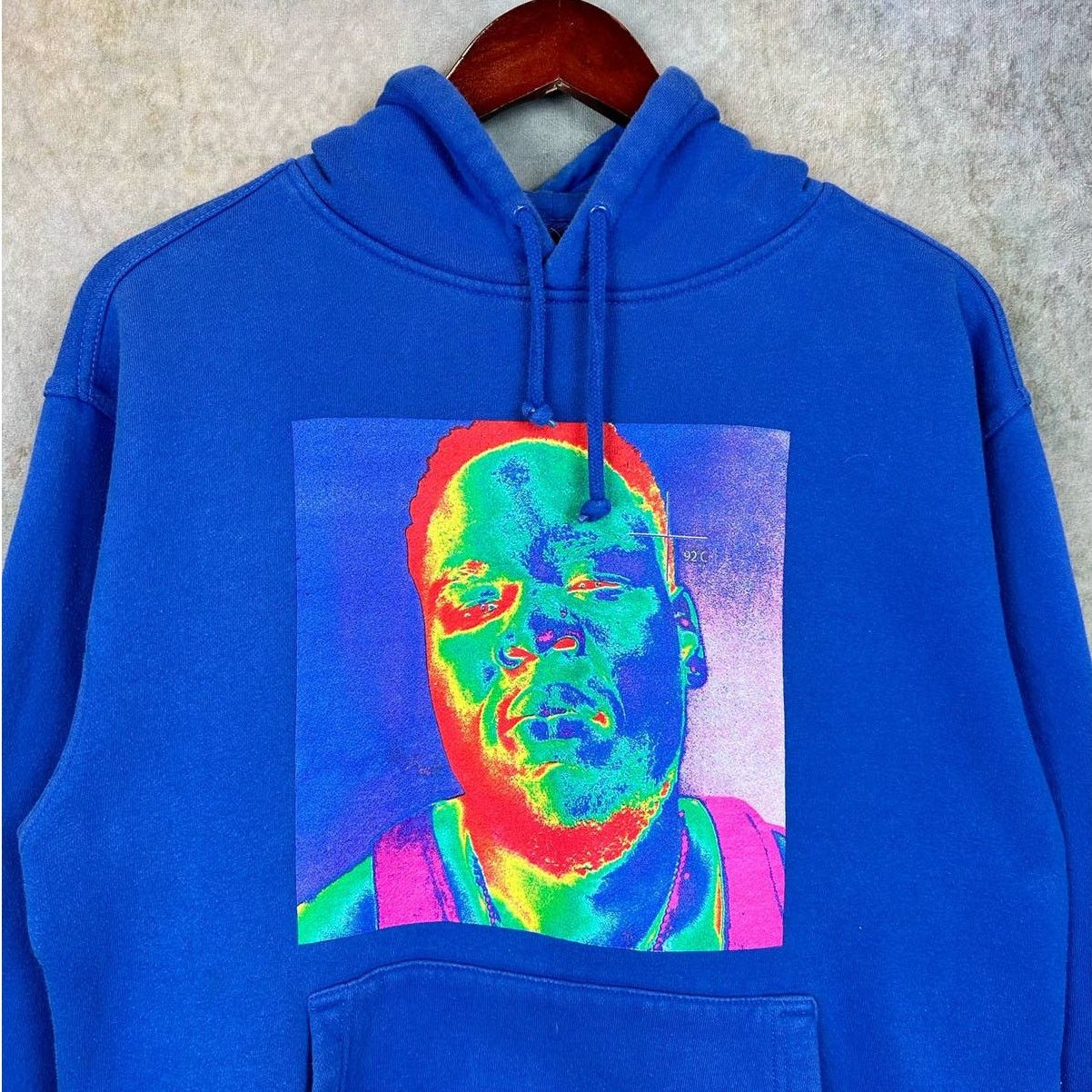 Rap Tees × Vintage Brochkampton Iridescence Blue Hoodie Sz M Rap Sweatshirt Size US M / EU 48-50 / 2 - 4 Thumbnail
