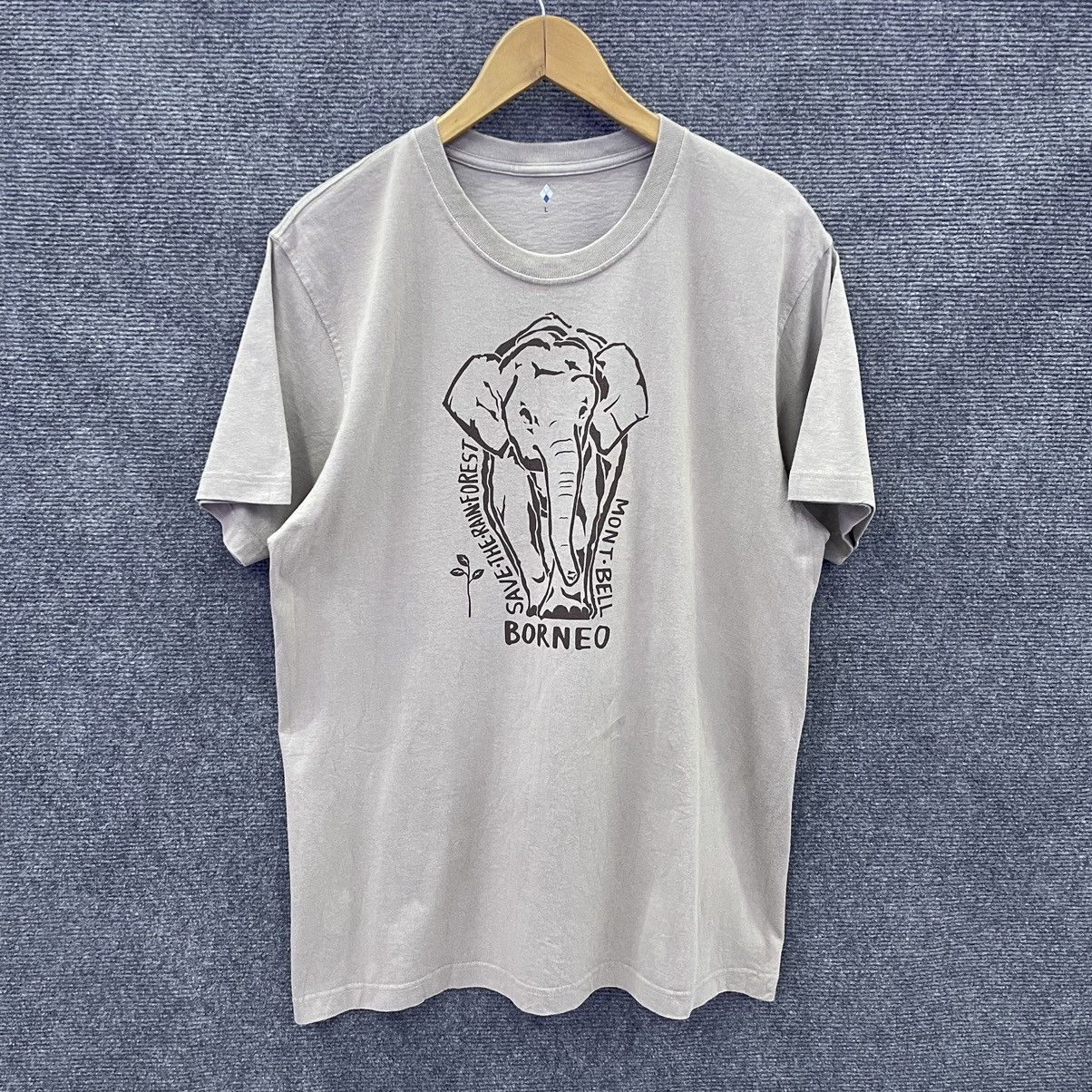 Montbell × Vintage Vintage Montbell Save The Rainforest Elephant Mirror Print T Size US L / EU 52-54 / 3 - 1 Thumbnail