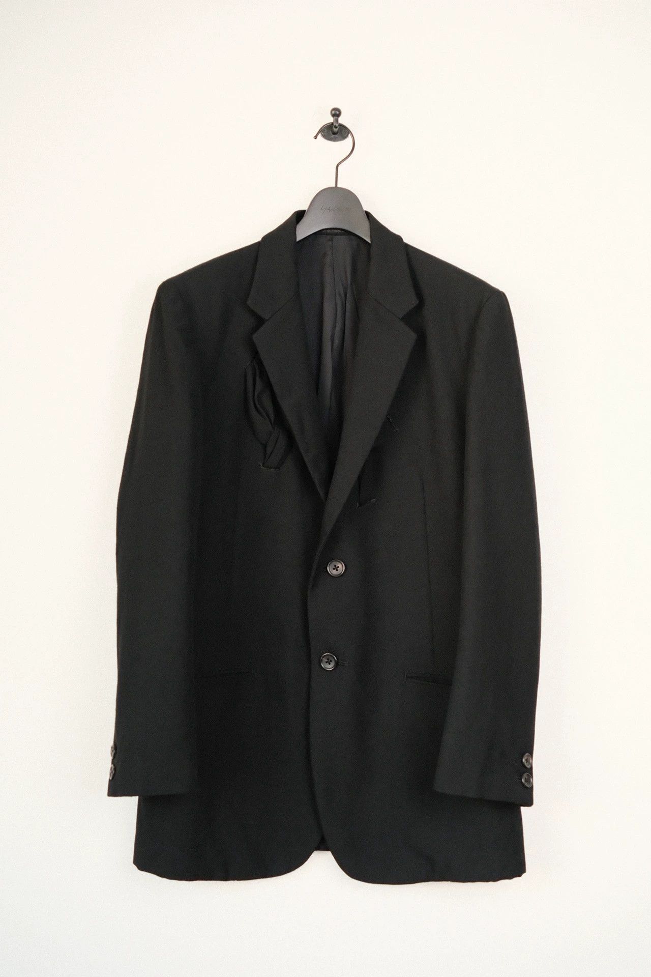 Yohji Yamamoto Yohji Yamamoto 06AW Archive Baroque Silk Bow Tie Blazer Size US M / EU 48-50 / 2 - 3 Thumbnail