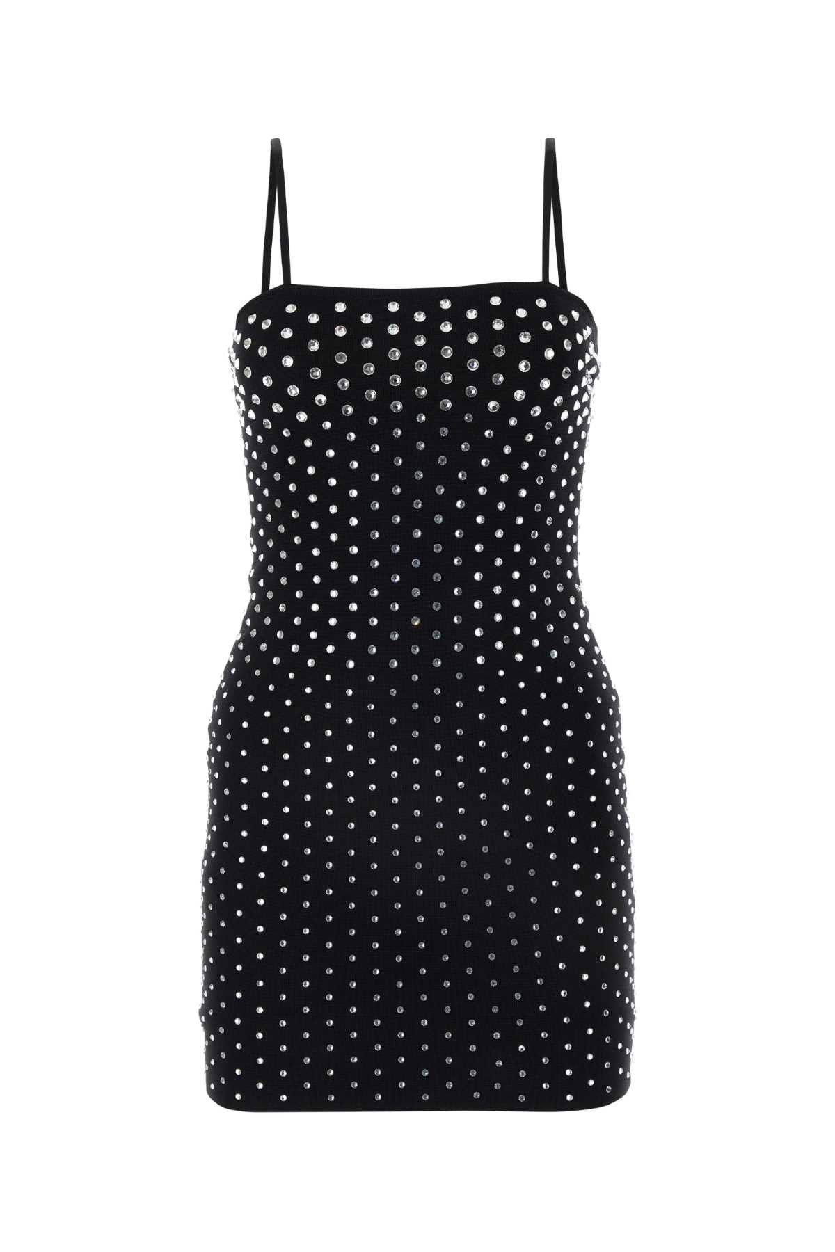image of Blumarine Black Viscose Blend Mini Dress, Women's (Size Medium)