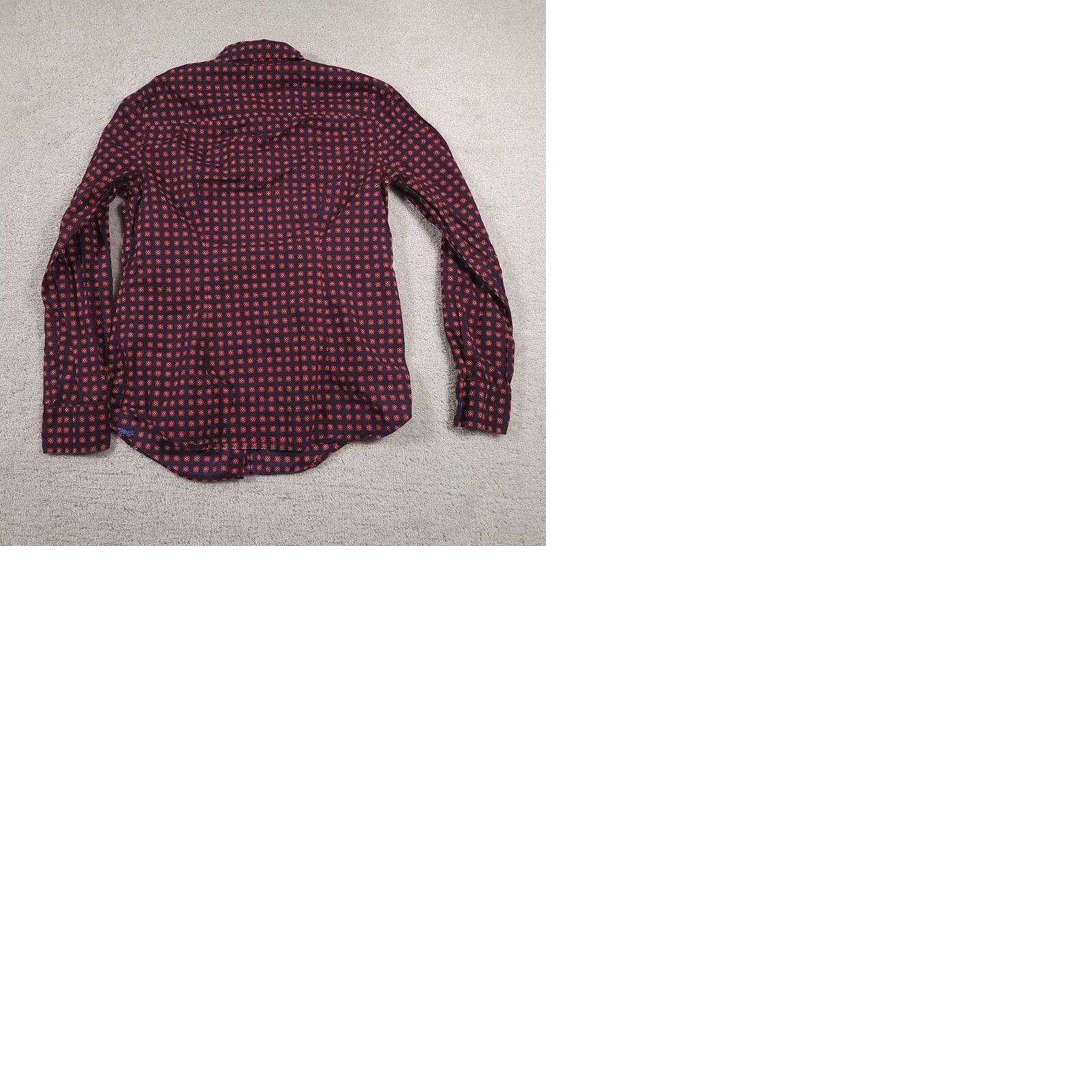 Talbots Talbots Shirt Womens 6 Navy Floral Button-Up Long Sleeve Pearl Snap Western Embroidered Bow Size M / US 6-8 / IT 42-44 - 9 Thumbnail