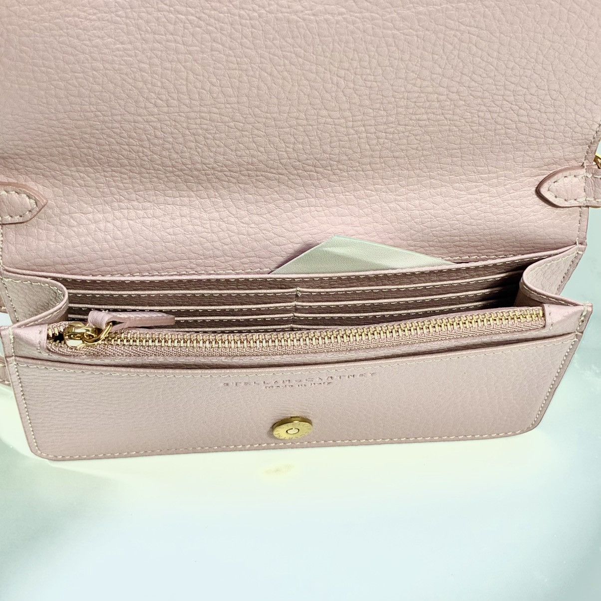 Stella McCartney Stella McCartney Mini Logo Faux Leather Crossbody Pale Mauve Size ONE SIZE - 12 Thumbnail