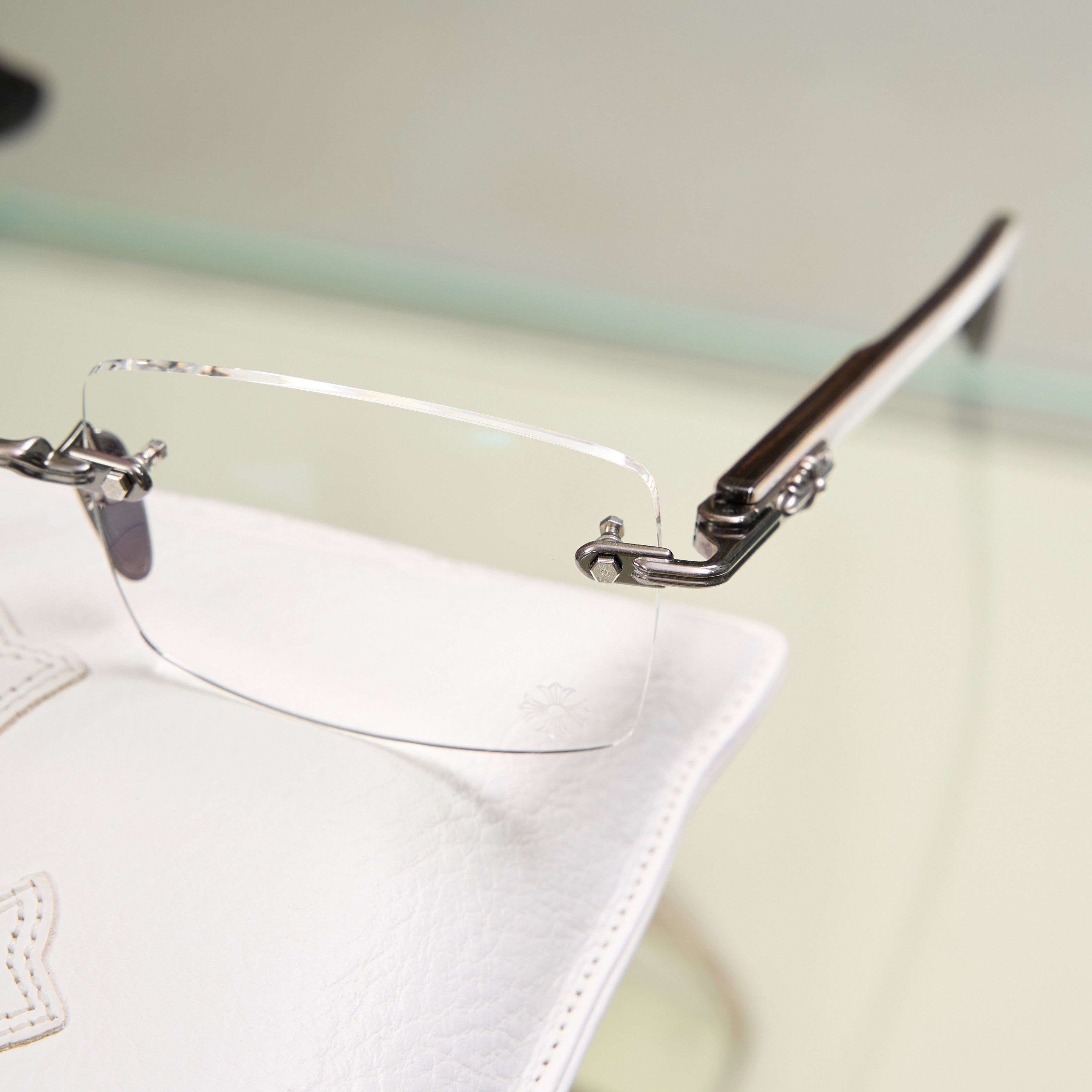 Chrome Hearts CHROME HEARTS DEEP II Antique Silver/White Ebony Wood-PV Size ONE SIZE - 2 Thumbnail
