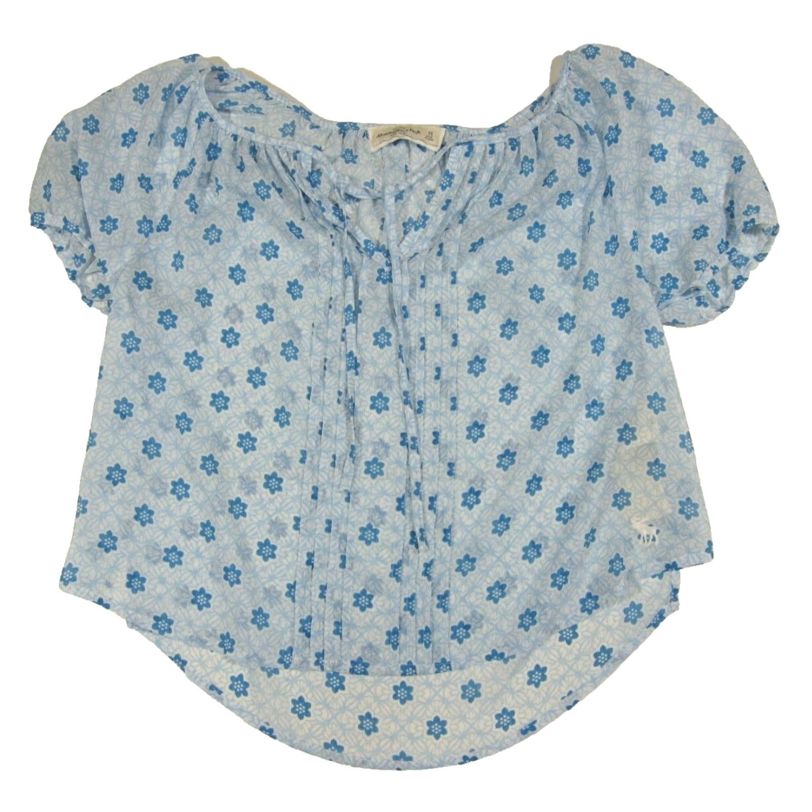 Abercrombie & Fitch Abercrombie & Fitch Light Blue Paisley Floral Tunic Blouse Shirt Top Women XS Size XS / US 0-2 / IT 36-38 - 5 Thumbnail