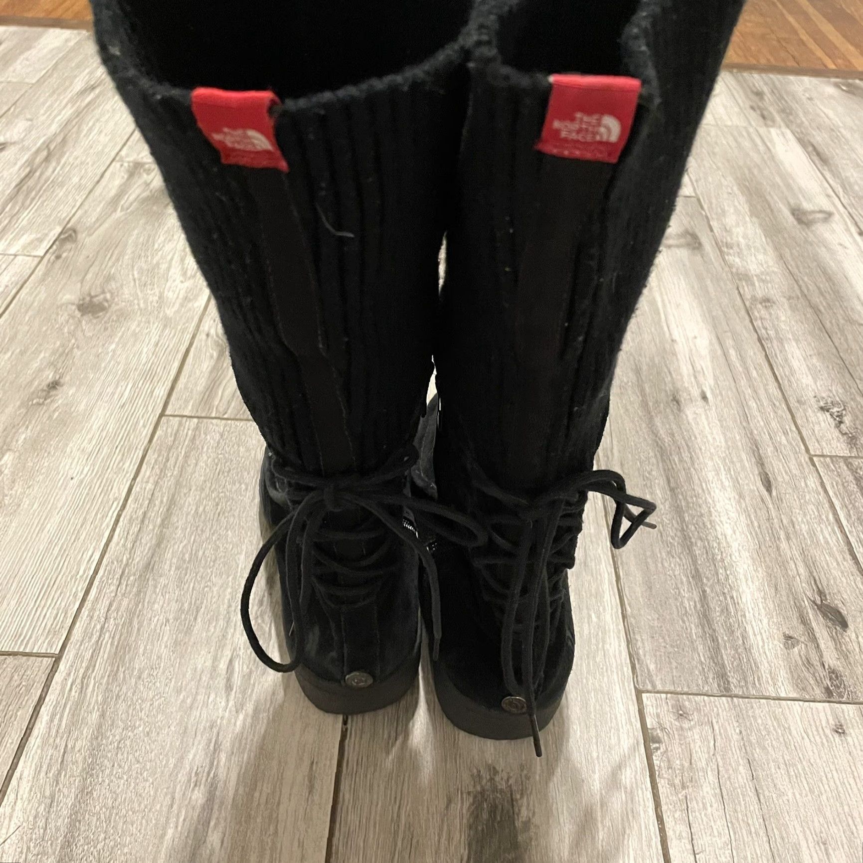 The North Face The North Face Womens Black Suede Fold Over Sweater Winter Snow Boots 6 Moccasin Size M / US 6-8 / IT 42-44 - 6 Thumbnail