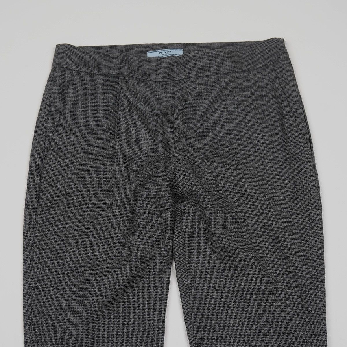 Prada Prada Houndstooth Wool Grey Pants Trousers Size 26" / US 2 / IT 38 - 4 Thumbnail
