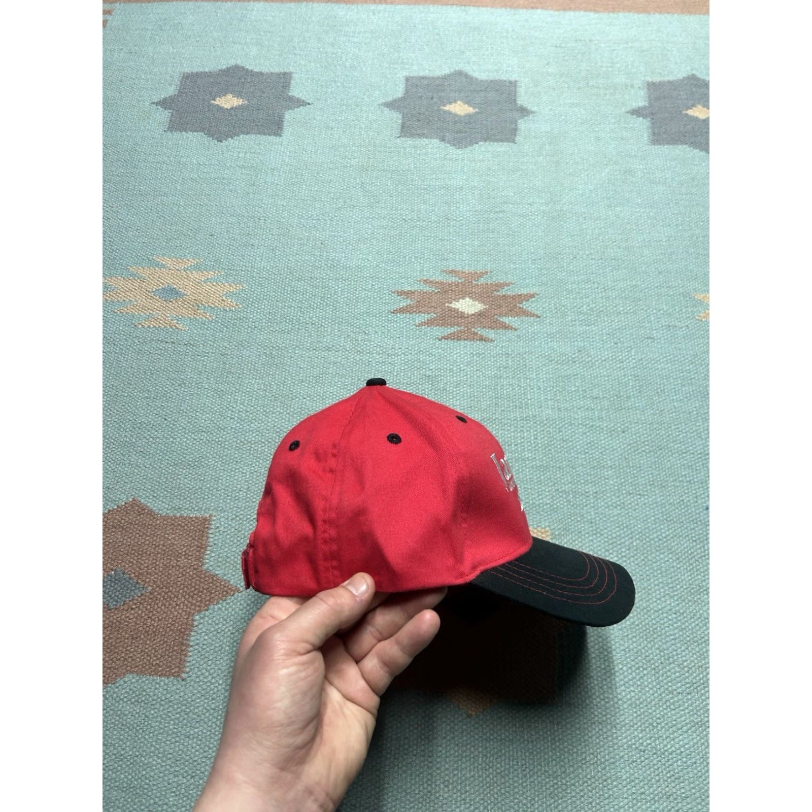 Equipment VINTAGE Case Janson Equipment strapback hat red NOS cap Men Adjustable Strapback Hat Size ONE SIZE - 8 Thumbnail