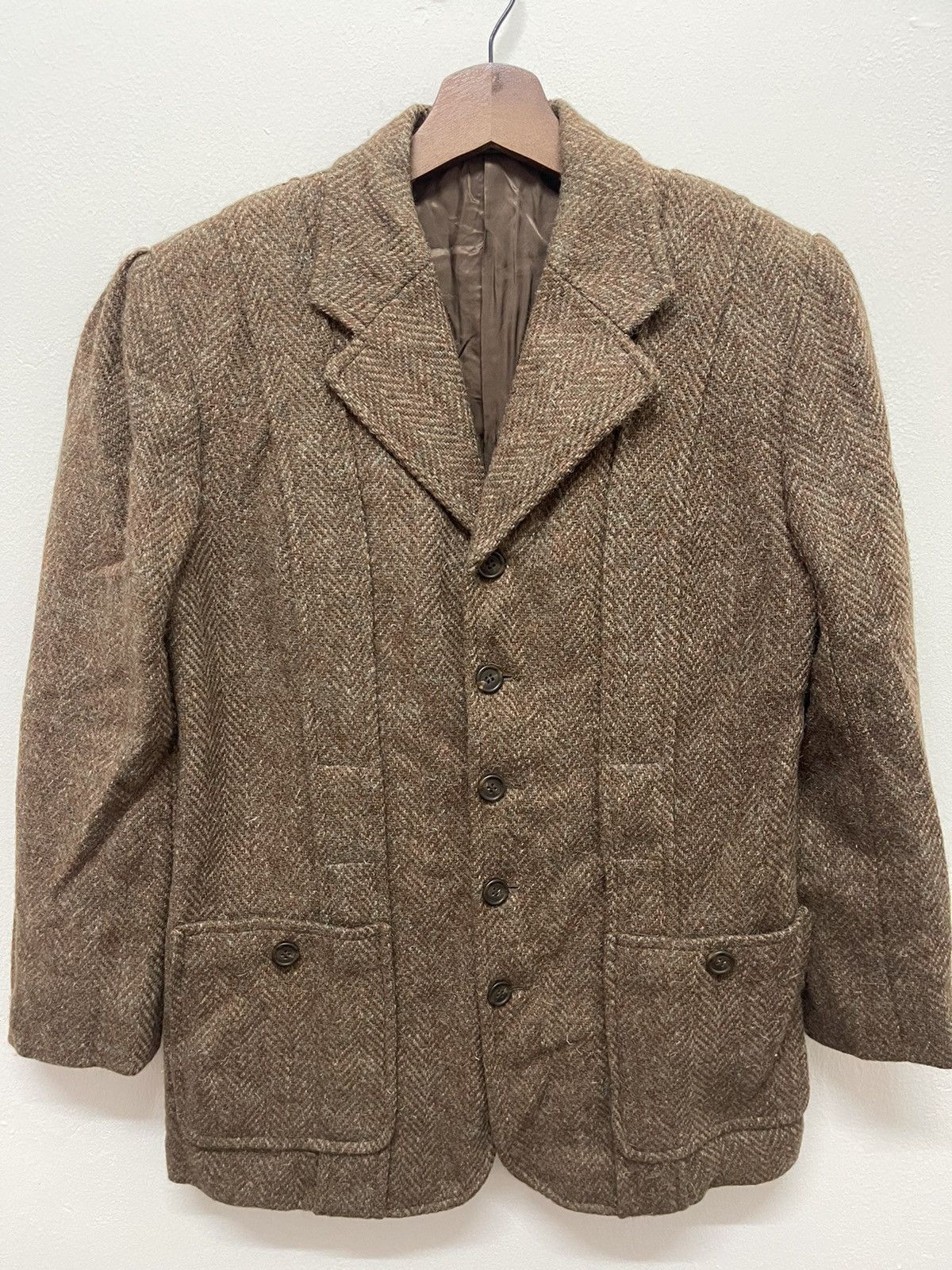 Ralph Lauren VINTAGE 80’s RALPH LAUREN TWEED WOOL JACKET Size US M / EU 48-50 / 2 - 2 Thumbnail