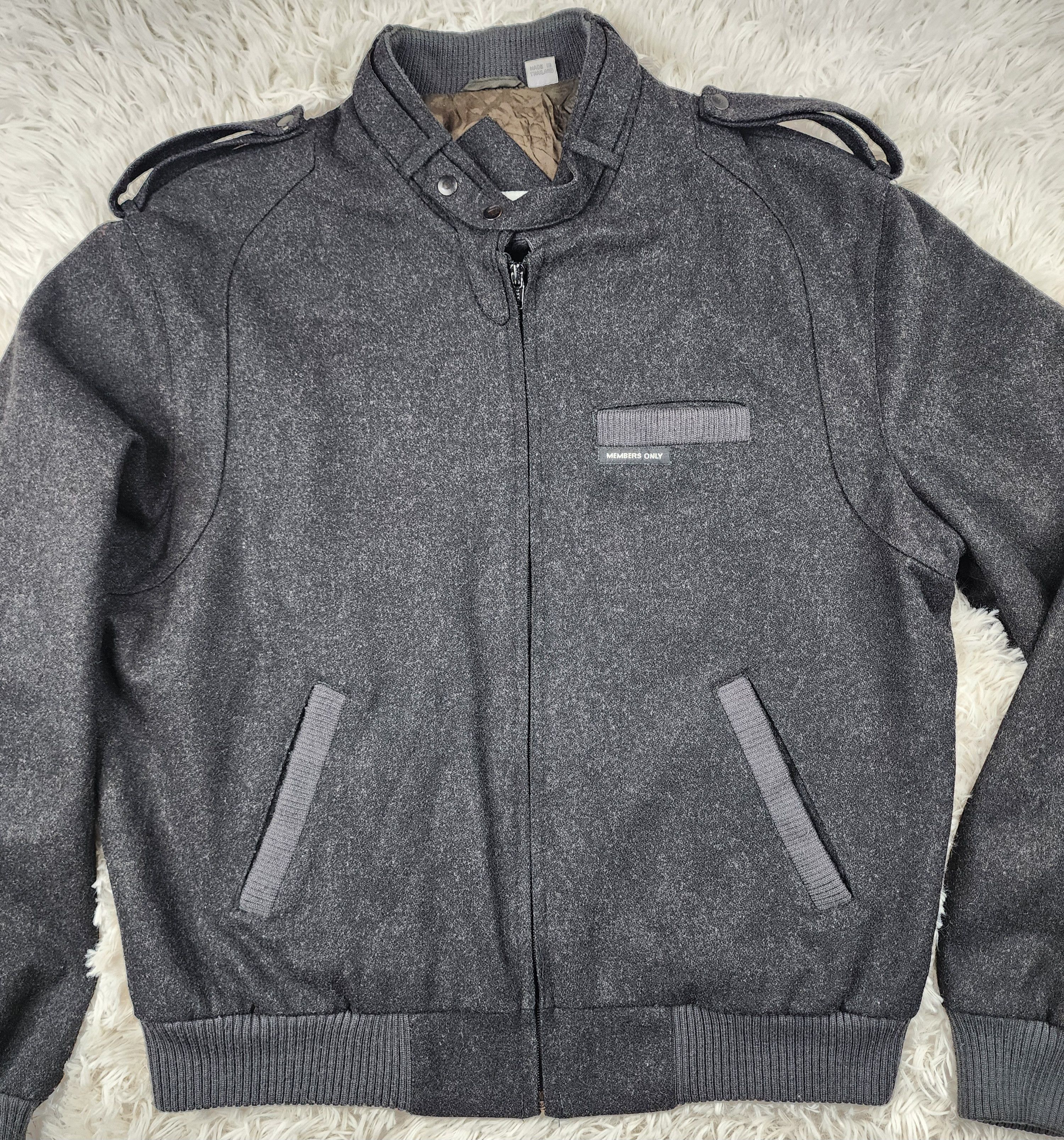 Members Only Members only wool blend black bomber jacket Size US XS / EU 42 / 0 - 4 Thumbnail