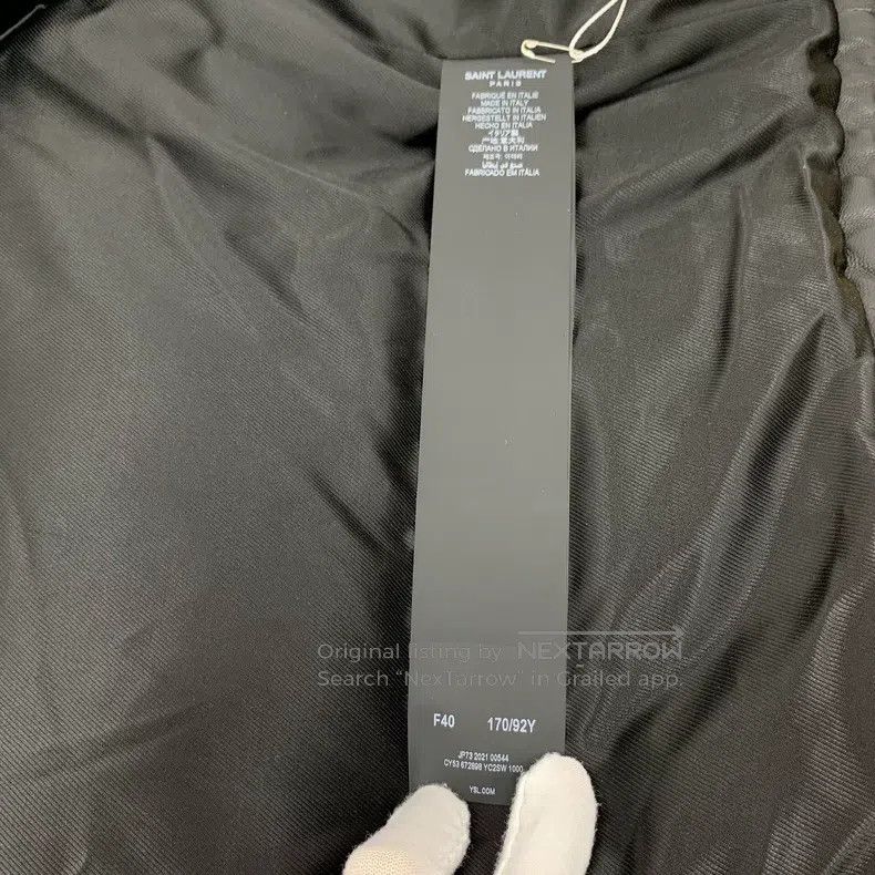 Saint Laurent Paris Saint Laurent Paris Black Sheepskin Hooded Long Sleeve Dow Size S / US 4 / IT 40 - 6 Thumbnail