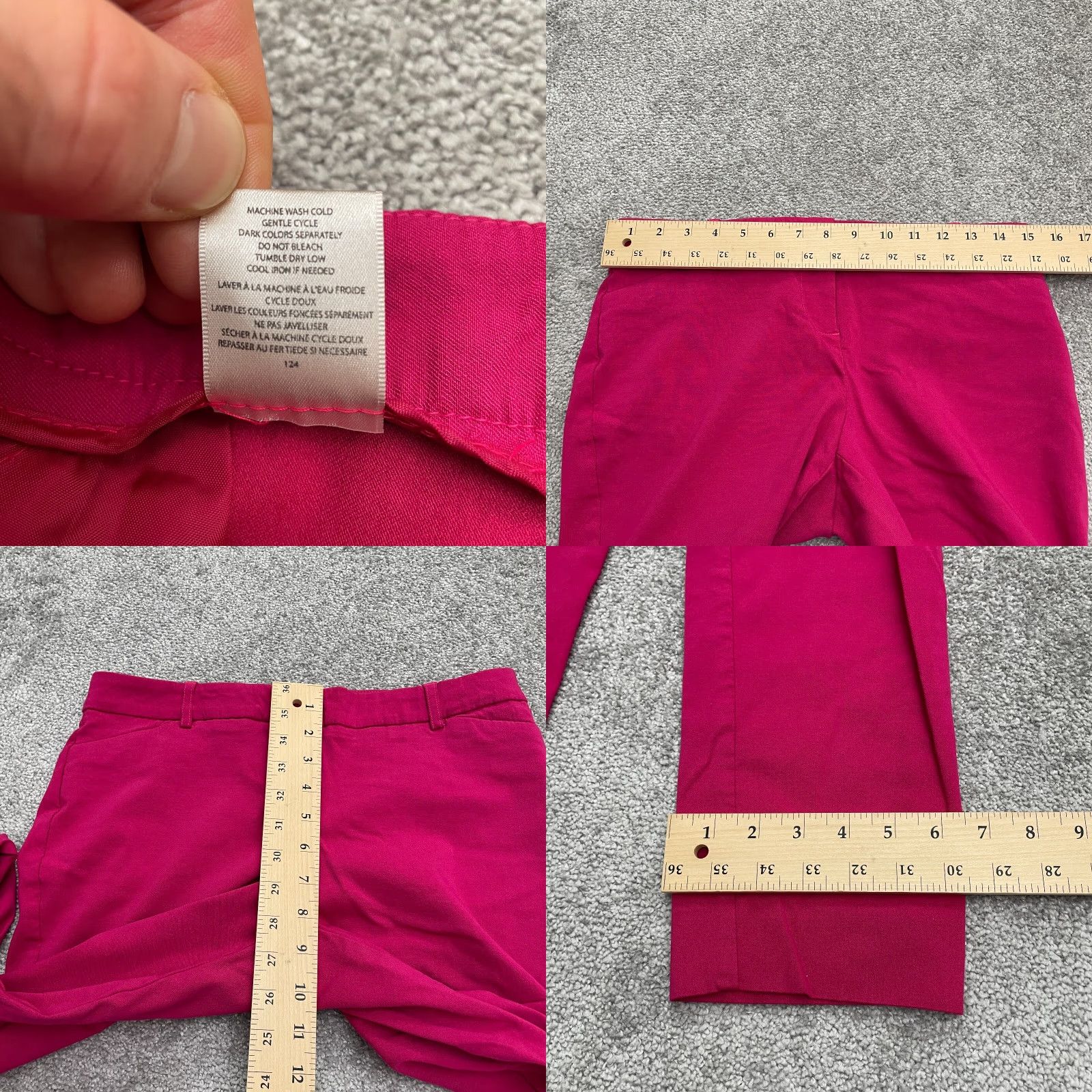 Van Heusen Van Heusen Slim Pants Women 4 Pink Stretch Dress Pants 30x26 Regular Adult Women Vintage No Size 27" / US 4 / IT 40 - 8 Thumbnail
