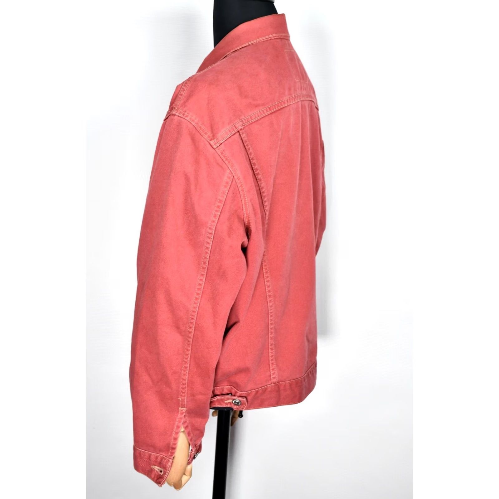 Levi's Levi's 70503-7783 Denim Jacket Black 2XL Trucker Vintage 90s Men Jacket US-Imported Croatia Burgundy Red - 6 Pockets Size US XXL / EU 58 / 5 - 6 Thumbnail