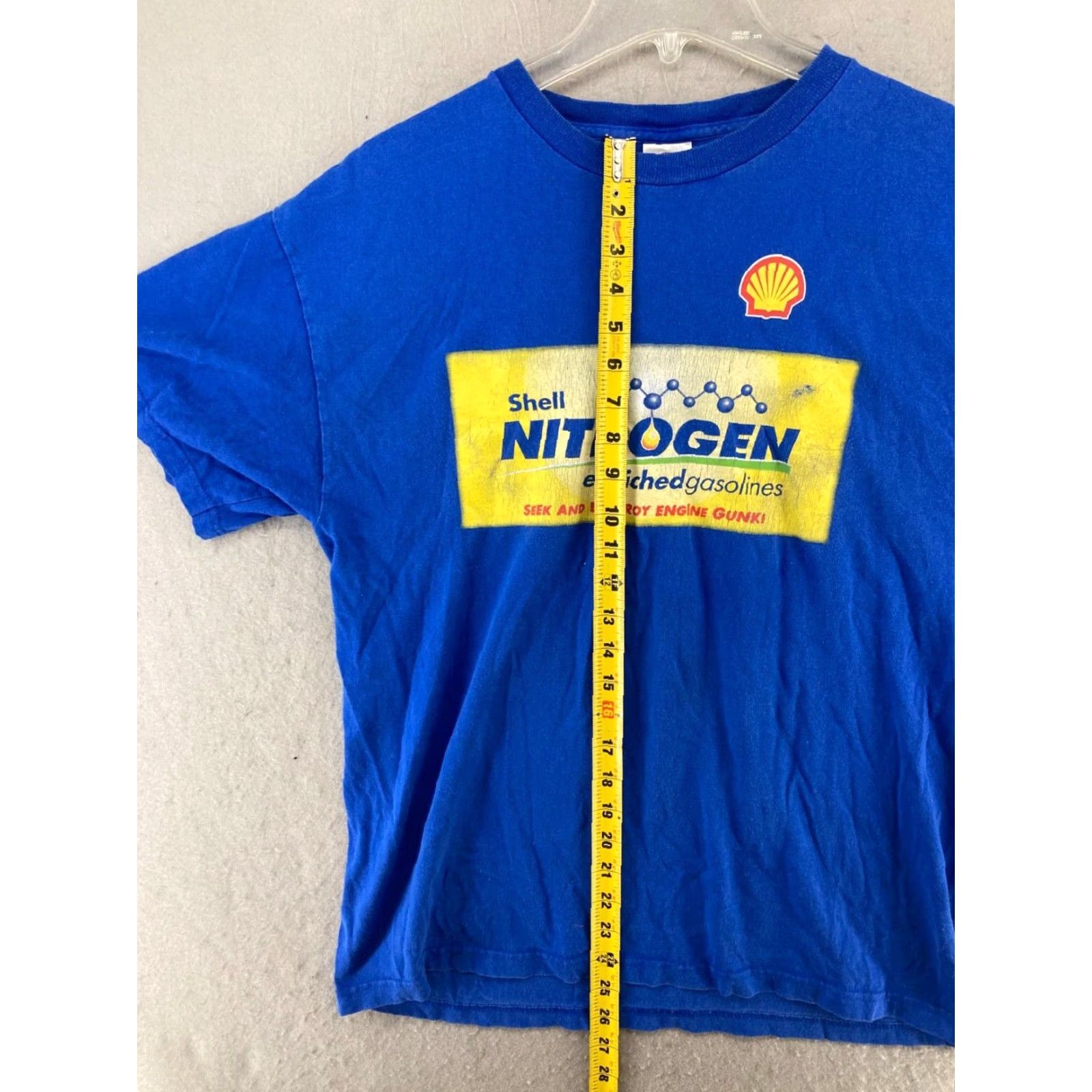 Delta Delta Shell Shirt Mens L Blue Graphic Print Cotton Jersey Crew Neck Short Sleeve Vintage: No Jersey 50/50? Size US L / EU 52-54 / 3 - 3 Thumbnail
