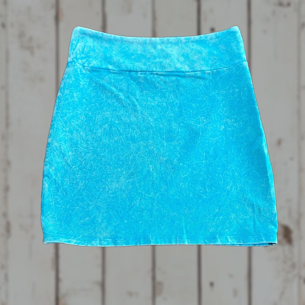 American Eagle Outfitters VINTAGE American Eagle Outfitters Skirt M Women Mini Blue Wash 90s y2k Festival Stretch Size 32" / US 10 / IT 46 - 1 Thumbnail