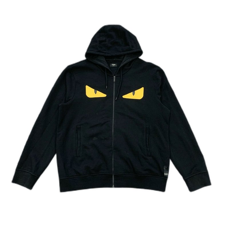 Fendi Fendi Black Monster Zip Hoodie Size US XL / EU 56 / 4 - 1 Thumbnail