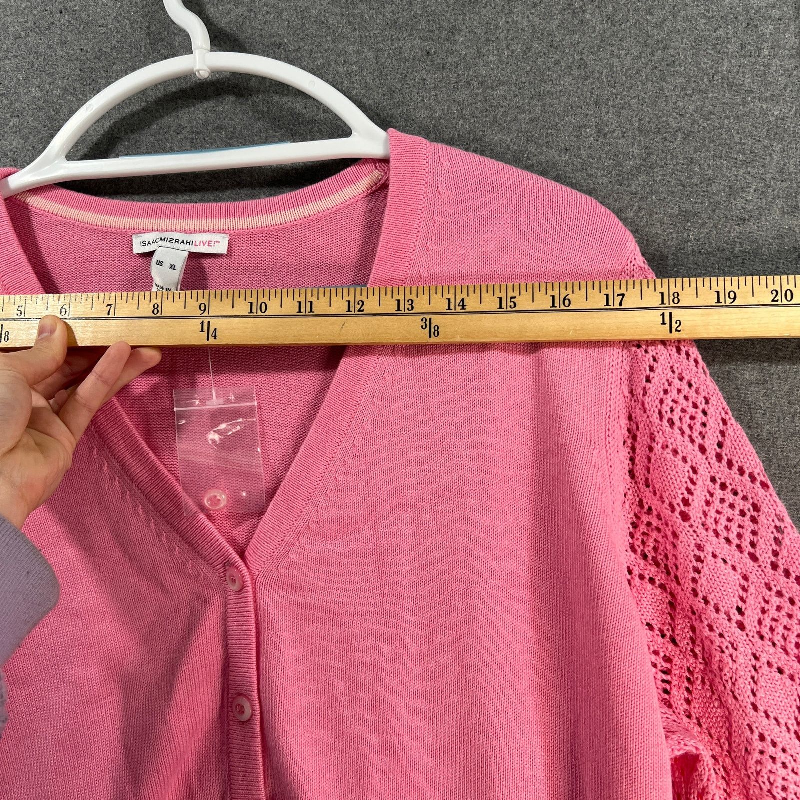 Isaac Mizrahi Isaac Mizrahi Live! Puff Sleeve Sweater Cardigan Size XL / US 12-14 / IT 48-50 - 7 Thumbnail