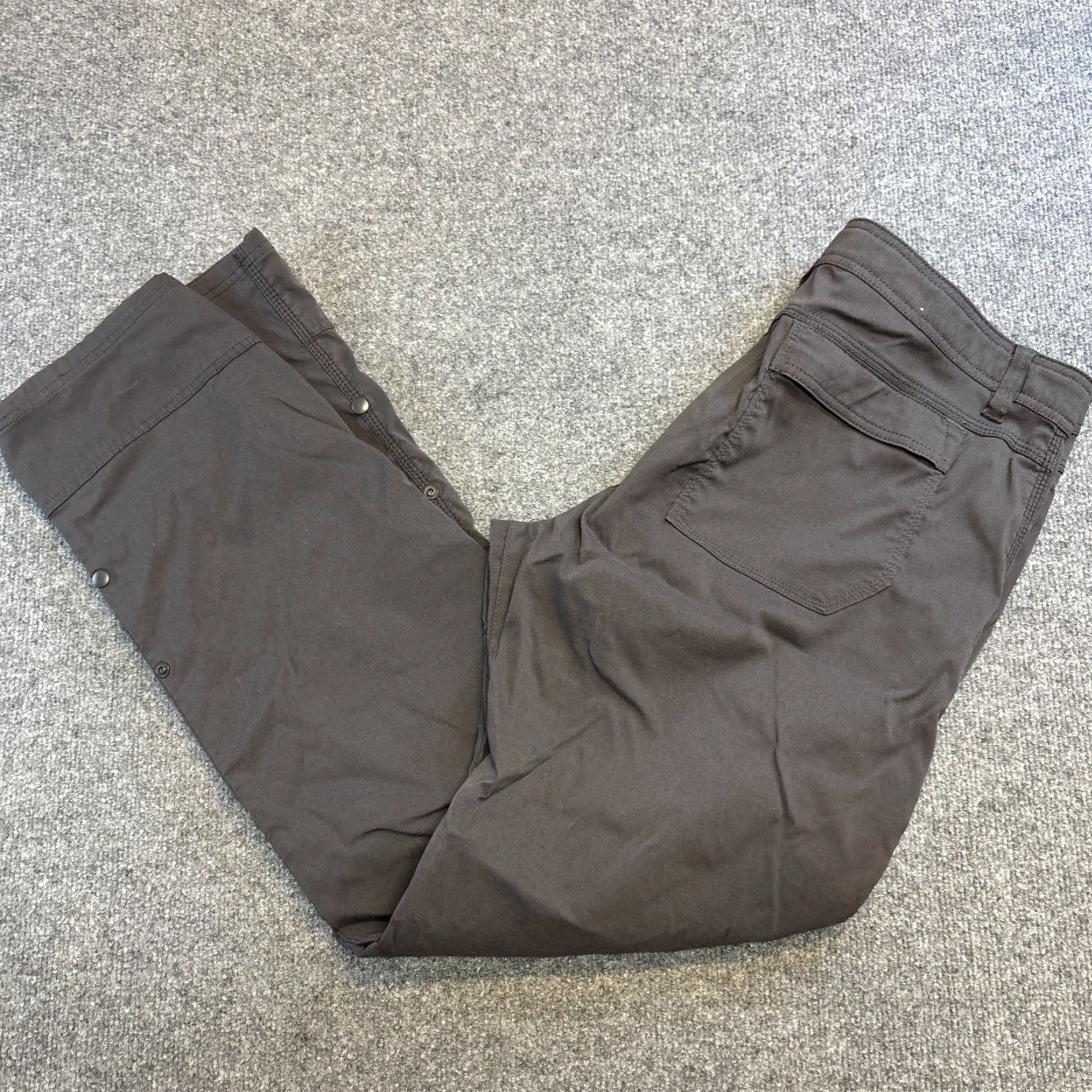 Vintage Kuhl Slackr Pants Mens 34 X 32 Dark Green Carpenter Pockets Pants Men Regular Inseam 32 Khakis Pockets Leather Logo? Size US 34 / EU 50 - 2 Thumbnail
