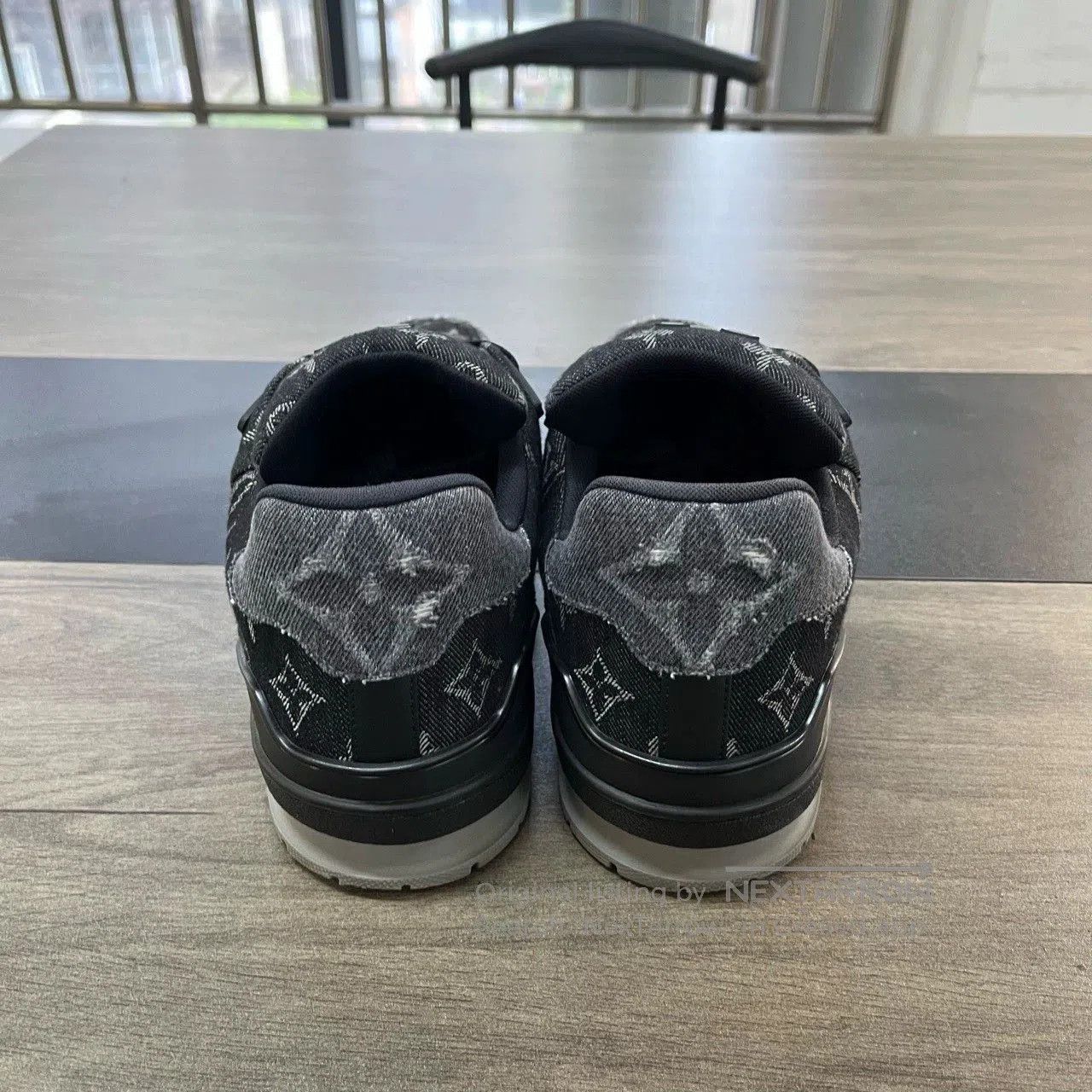 Louis Vuitton LV Trainer Black Denim Sneakers Size 44. Size US 10 / EU 43 - 5 Thumbnail