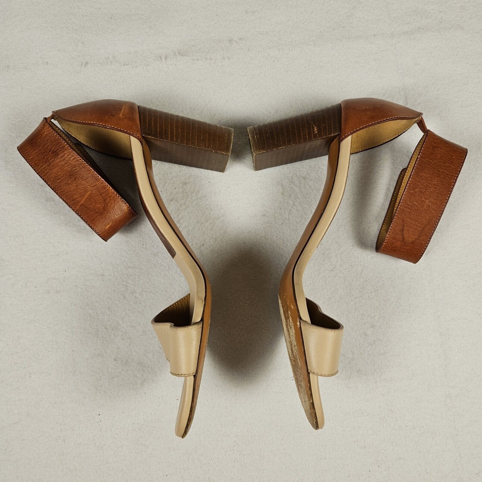 Chloe Chloe Gala Sandals Block Heels Open Toe Ankle Strap Leather Size US 6.5 / IT 36.5 - 13 Thumbnail