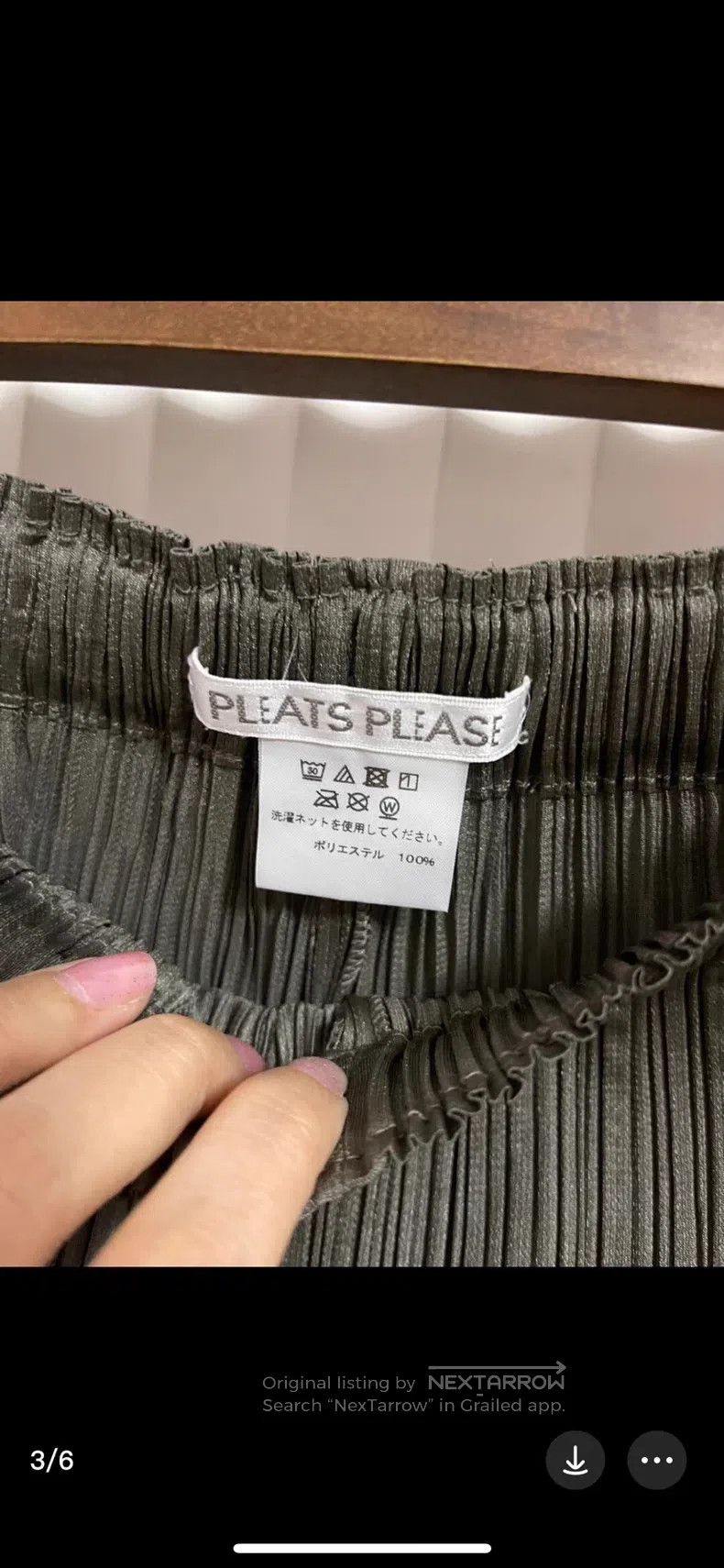 Issey Miyake Issey Miyake size:3 Olive Loose Carrot Trousers Size 23" - 3 Thumbnail