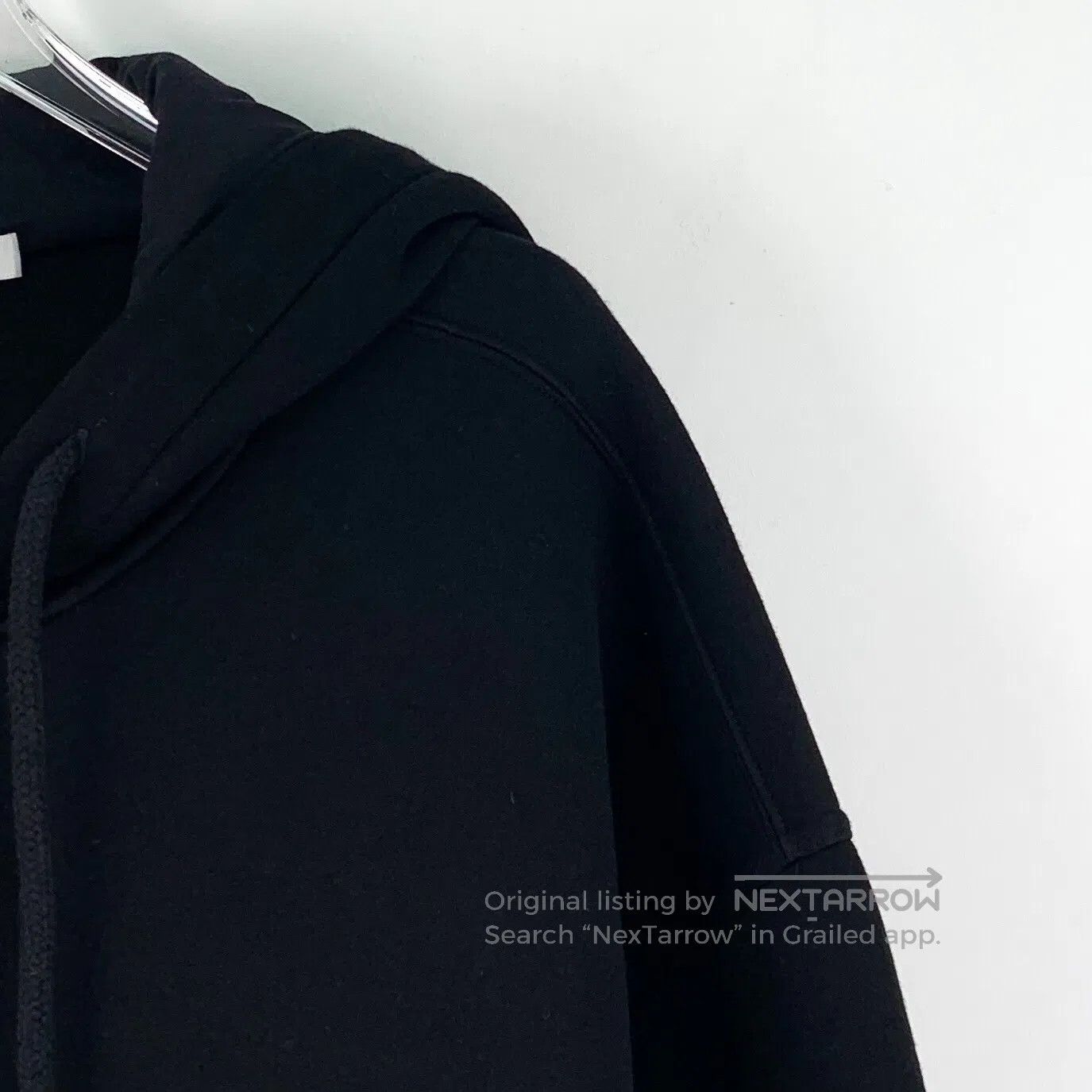 Giorgio Armani Giorgio Armani Black Logo Letter Printed Hooded Drawstring Size XXS / US 00 / IT 34 - 3 Thumbnail