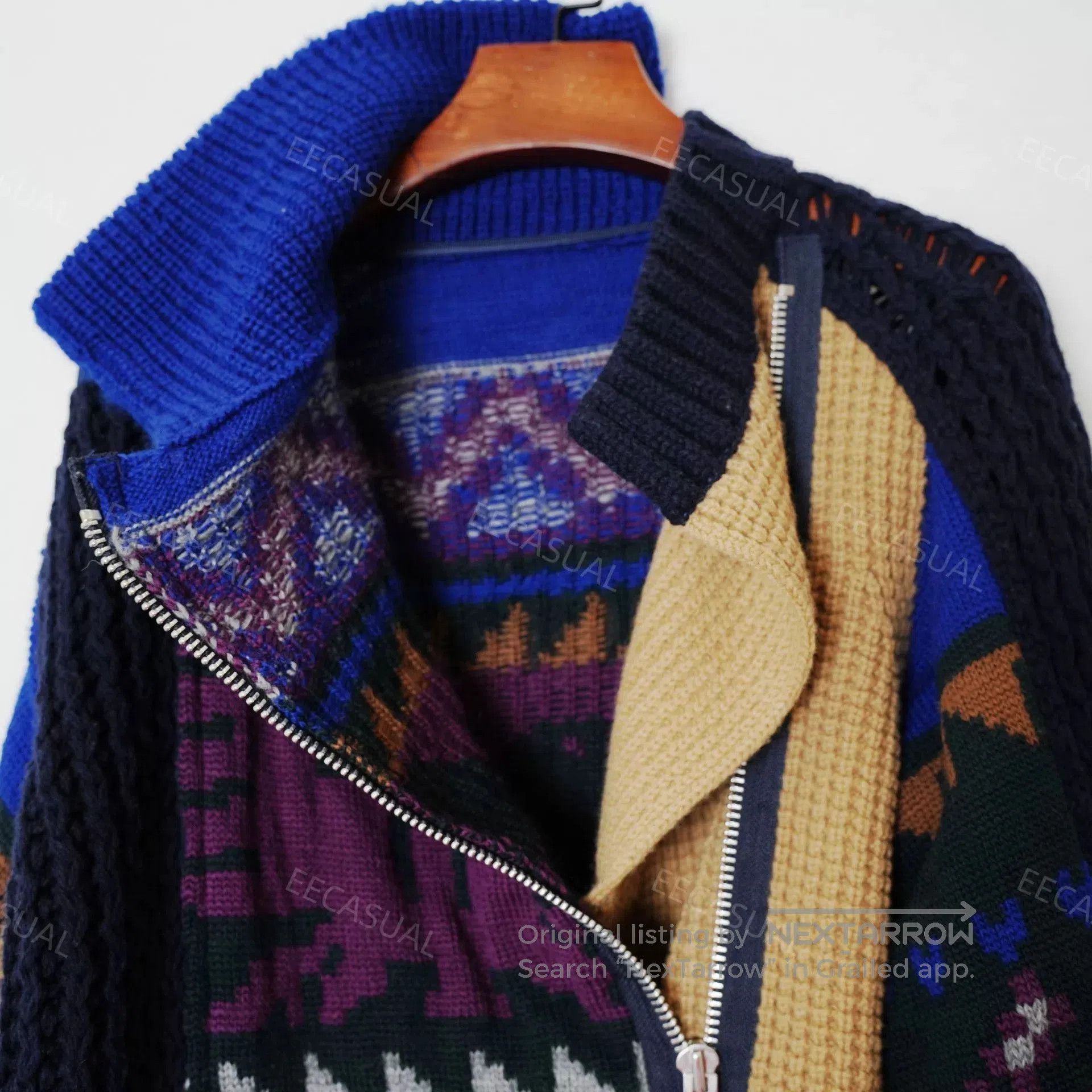 Sacai Sacai Deconstructed Wool Sweater Jacket. Size M / US 6-8 / IT 42-44 - 6 Thumbnail