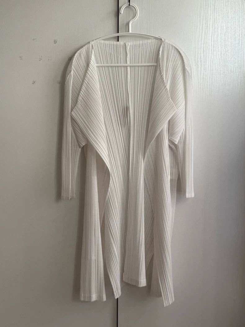 issey miyake size:3 Pure white cardigan