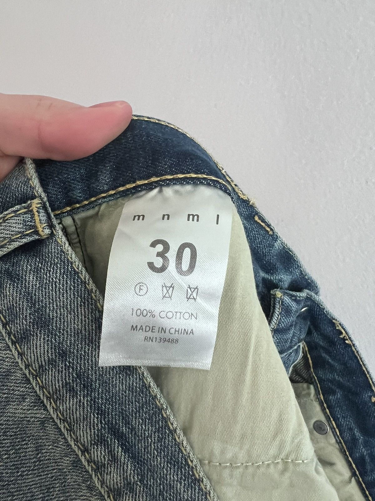MNML Stone wash zip denim Mnml m5 slim Size US 30 / EU 46 - 6 Thumbnail