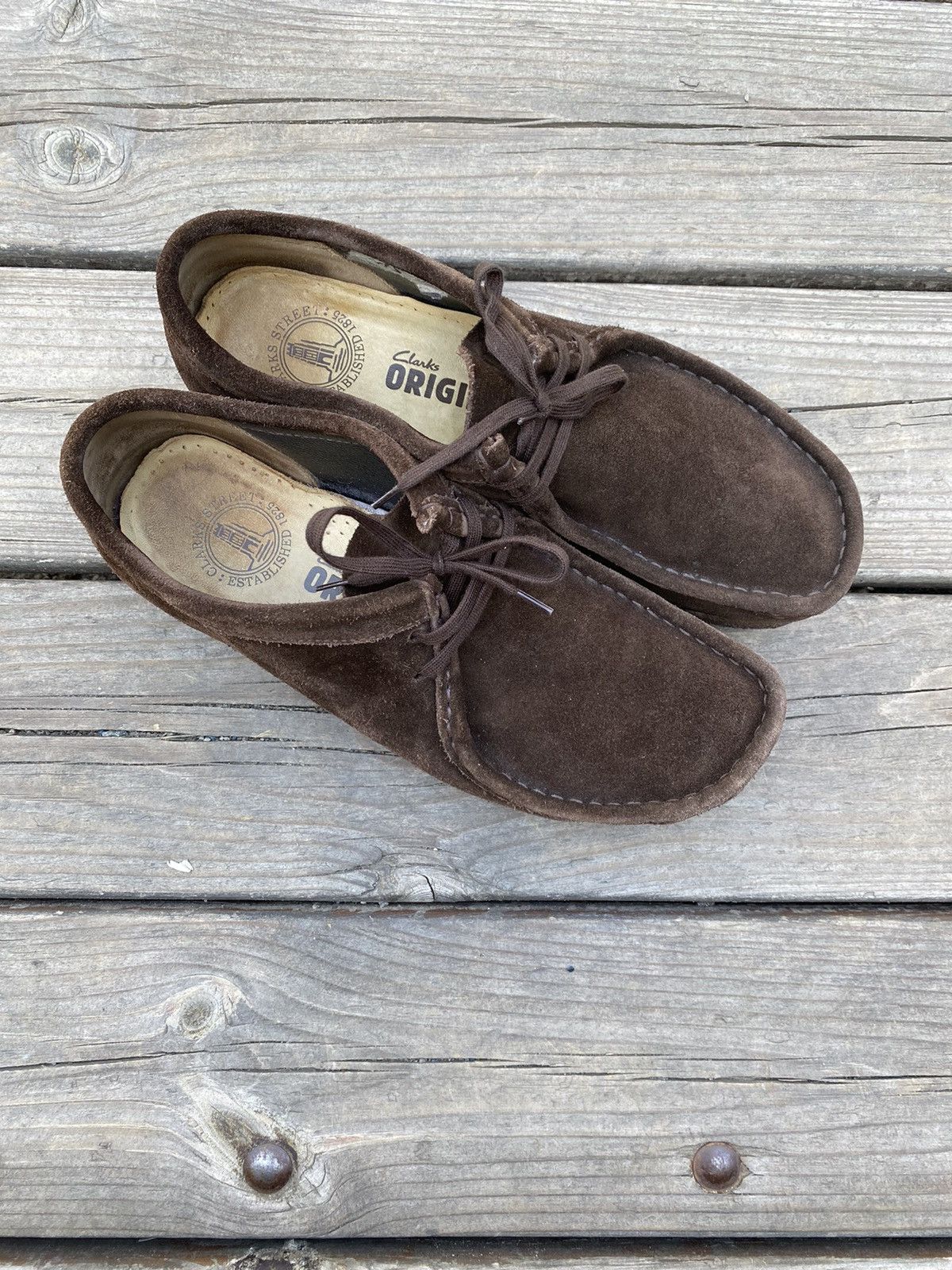 Clarks × Vintage Vintage Clarks Wallabees Suede Size US 9.5 / EU 42-43 - 2 Thumbnail