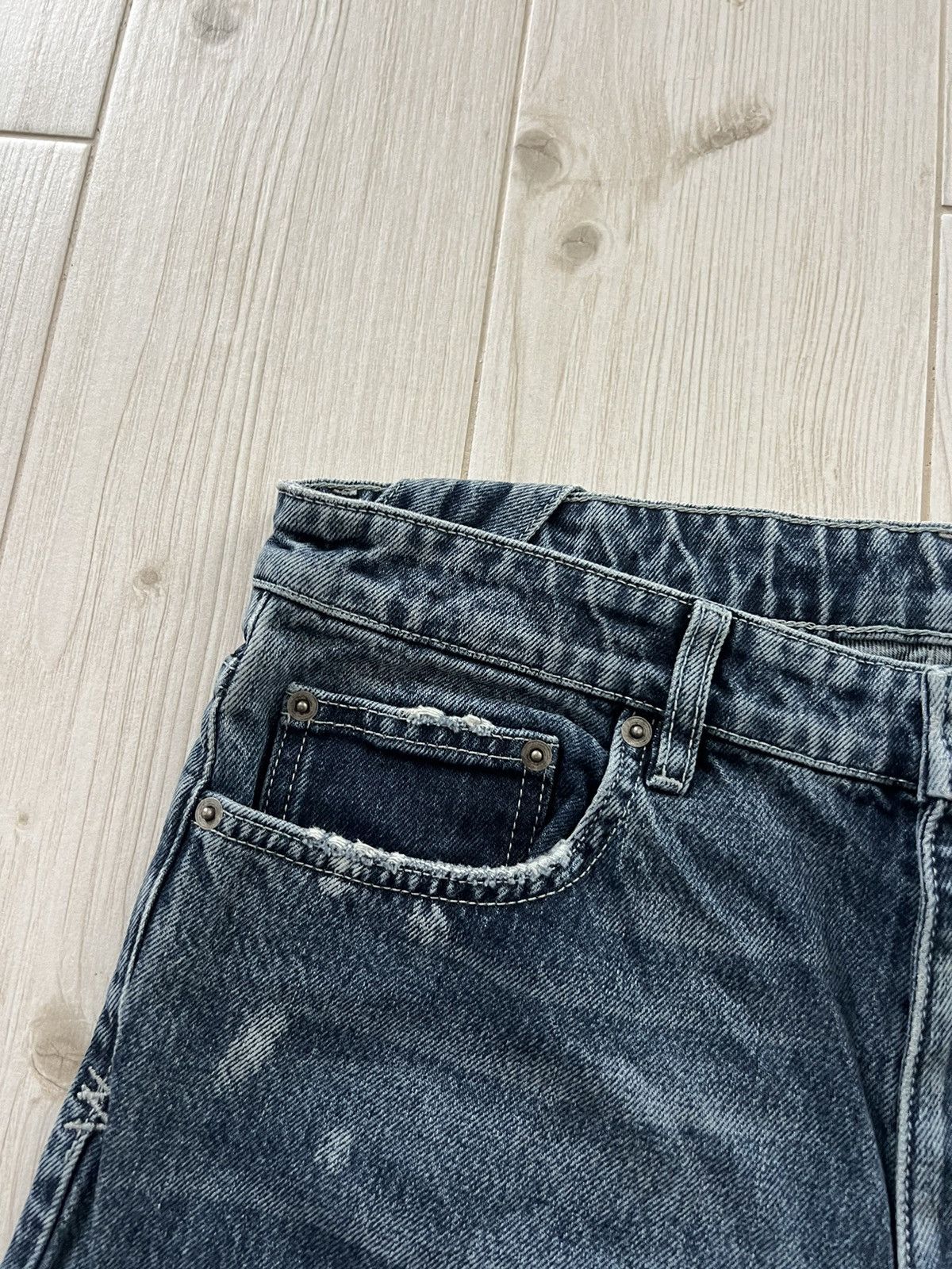 Ksubi KSUBI BLUE FIVE-POCKETS COTTON JEANS SIZE 32 DISTRESSED Size US 32 / EU 48 - 12 Thumbnail