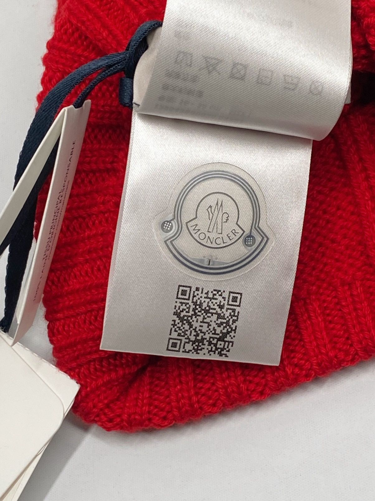 Moncler Moncler Kid’s Cable Knit Logo Beanie Hat size L(12-14 yrs) Size ONE SIZE - 6 Thumbnail